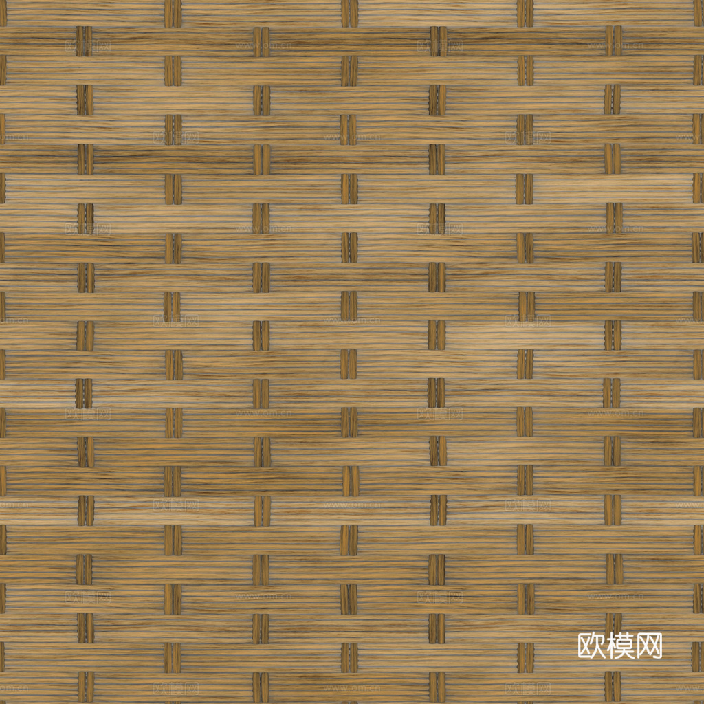 藤编竹编编织品 PBR材质贴图 1k