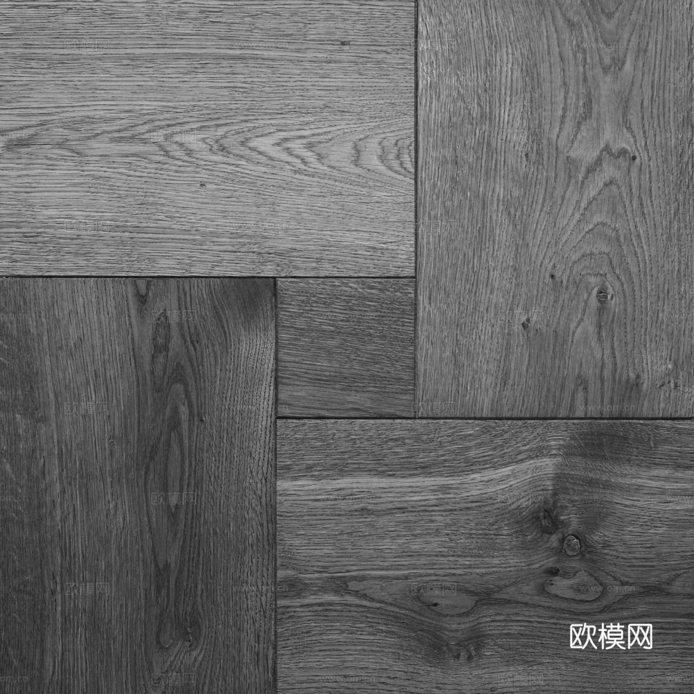 无缝老旧拼花木地板 PBR贴图 2k