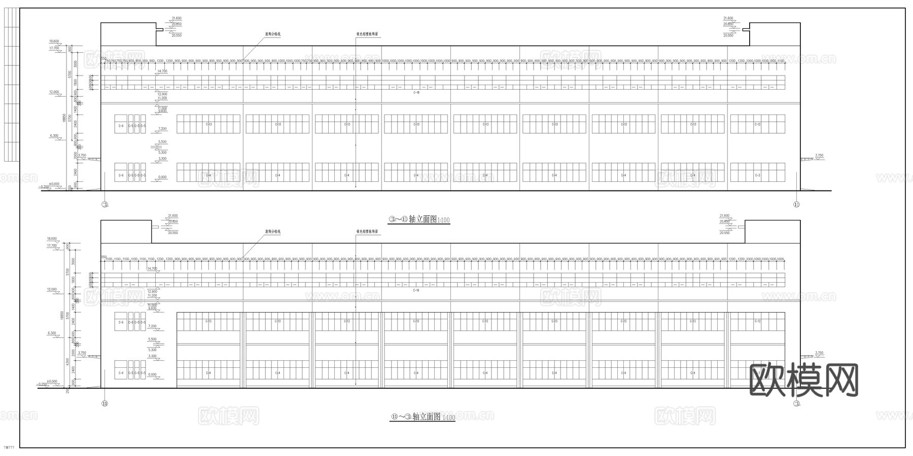 装配车间建筑图cad施工图