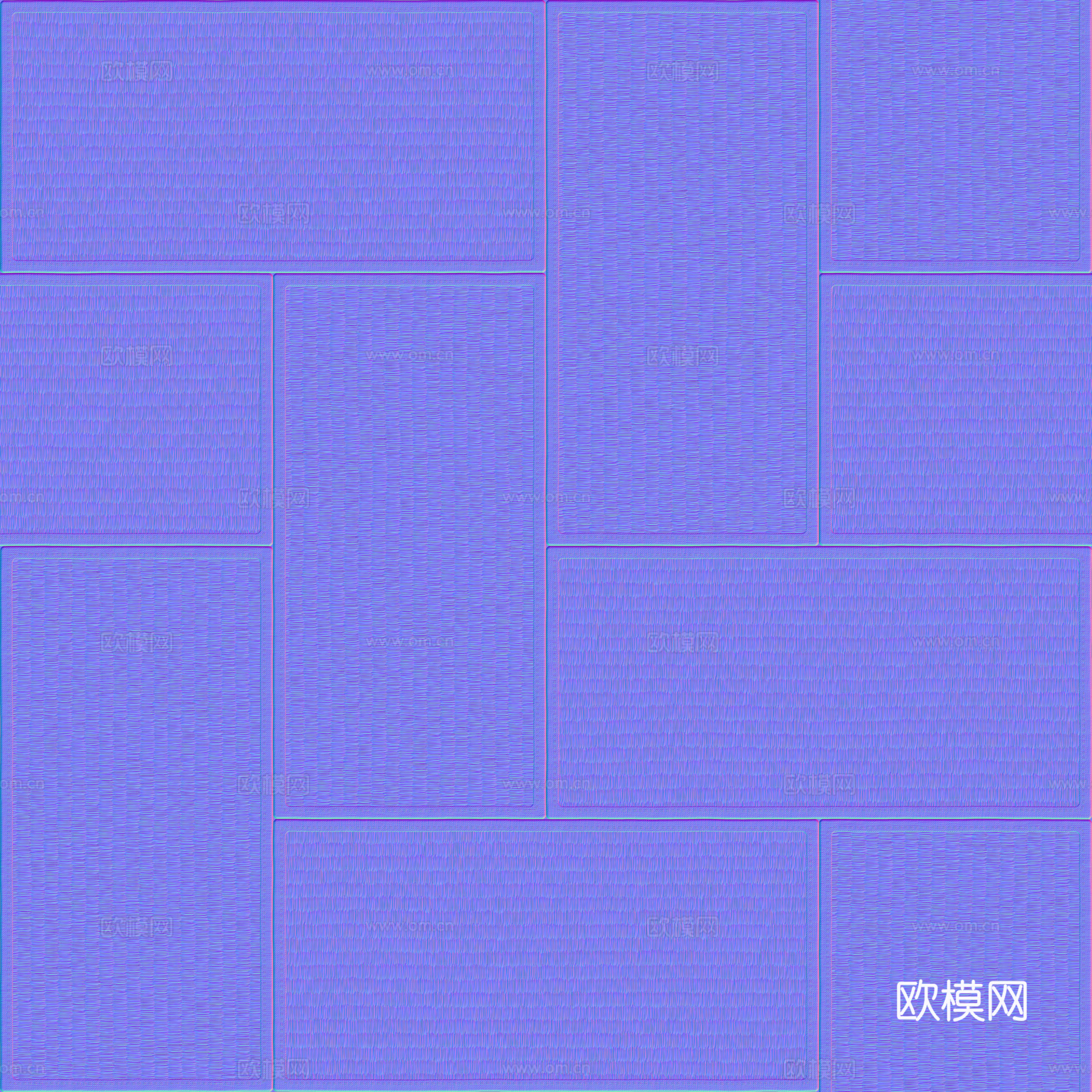榻榻米竹席竹编 PBR贴图 2k