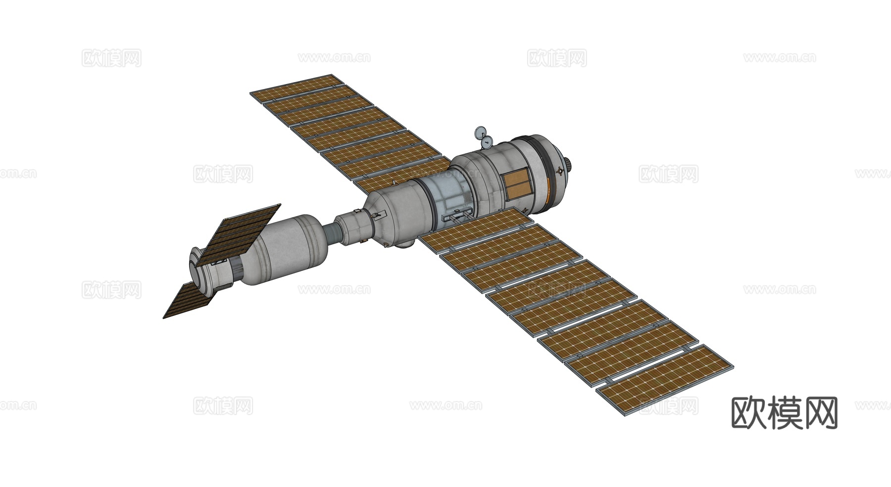 太空站 太空飞船 太空空间站 太空舱 航天器 卫星su模型