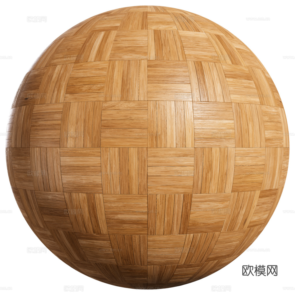 无缝木地板田字铺 PBR贴图 2k