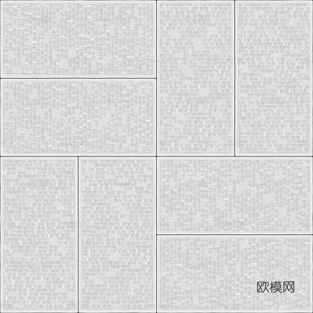 榻榻米竹席竹编 PBR贴图 1k