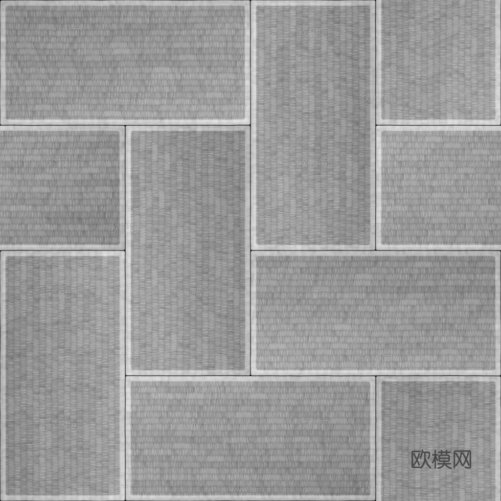 榻榻米竹席竹编 PBR贴图 1k