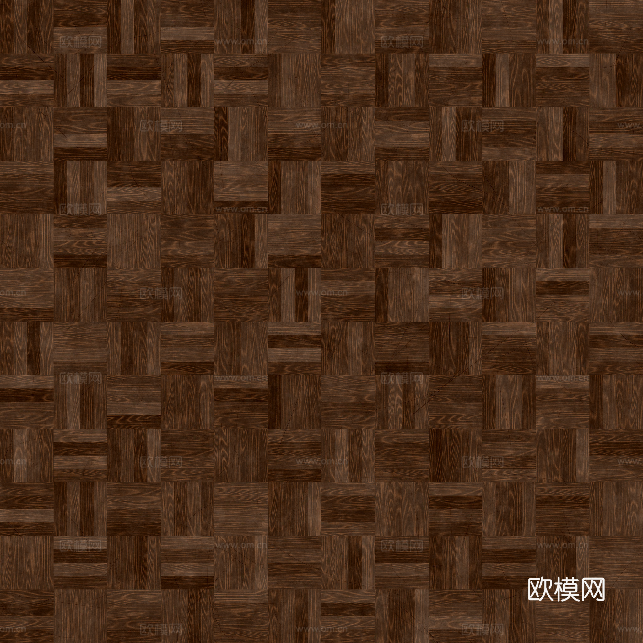 无缝木地板田字铺 PBR贴图 2k