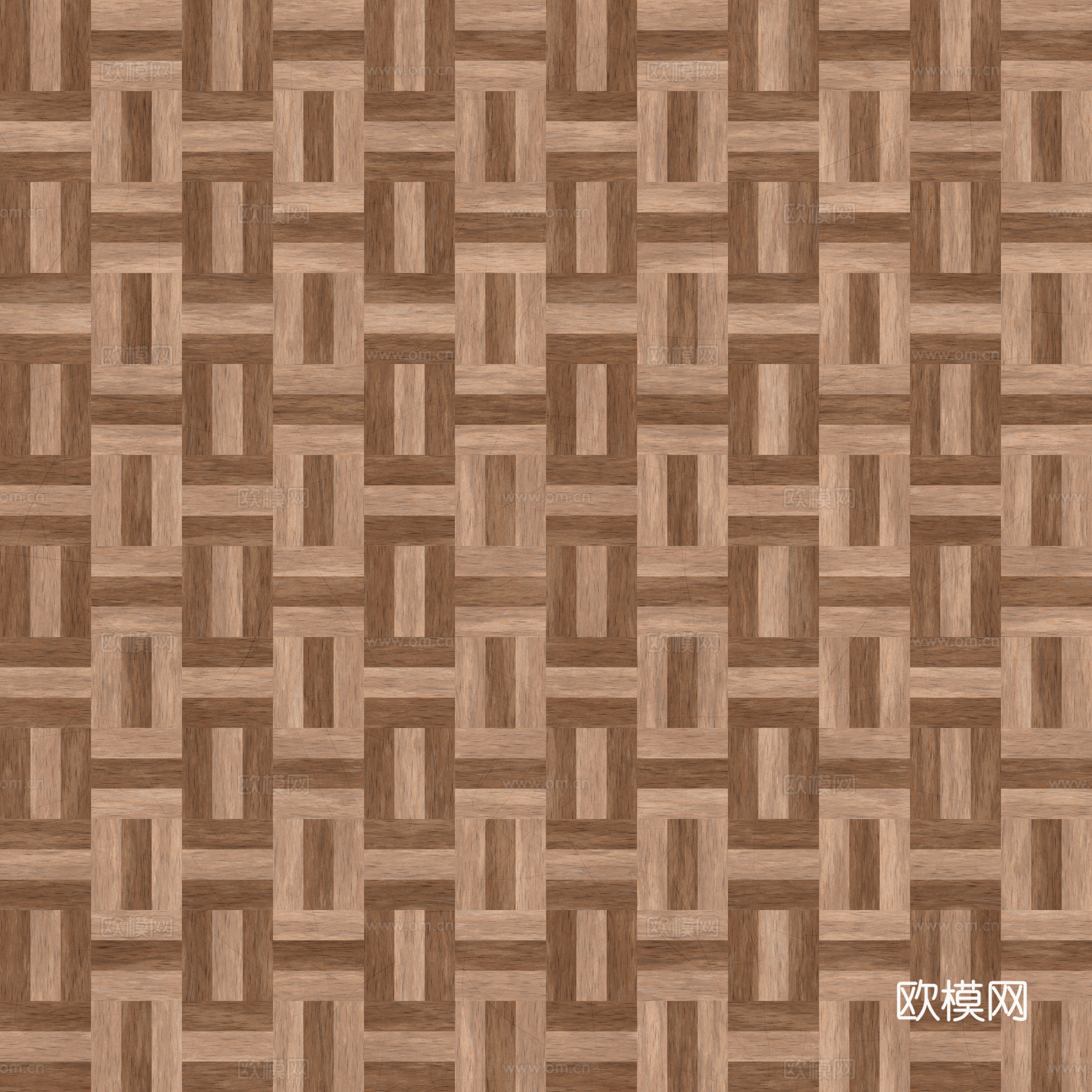 无缝拼花木地板 PBR贴图 2k