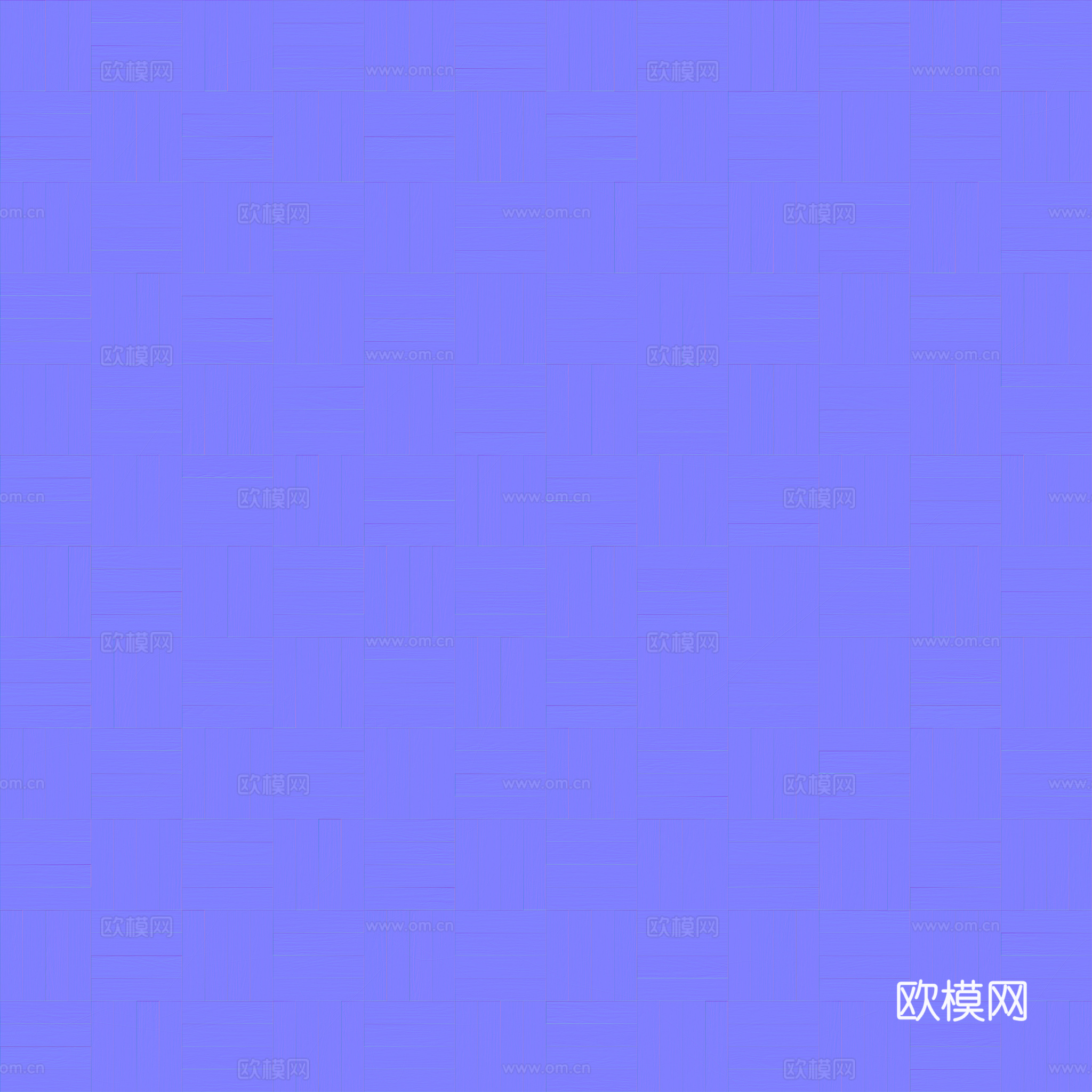 无缝木地板田字铺 PBR贴图 2k
