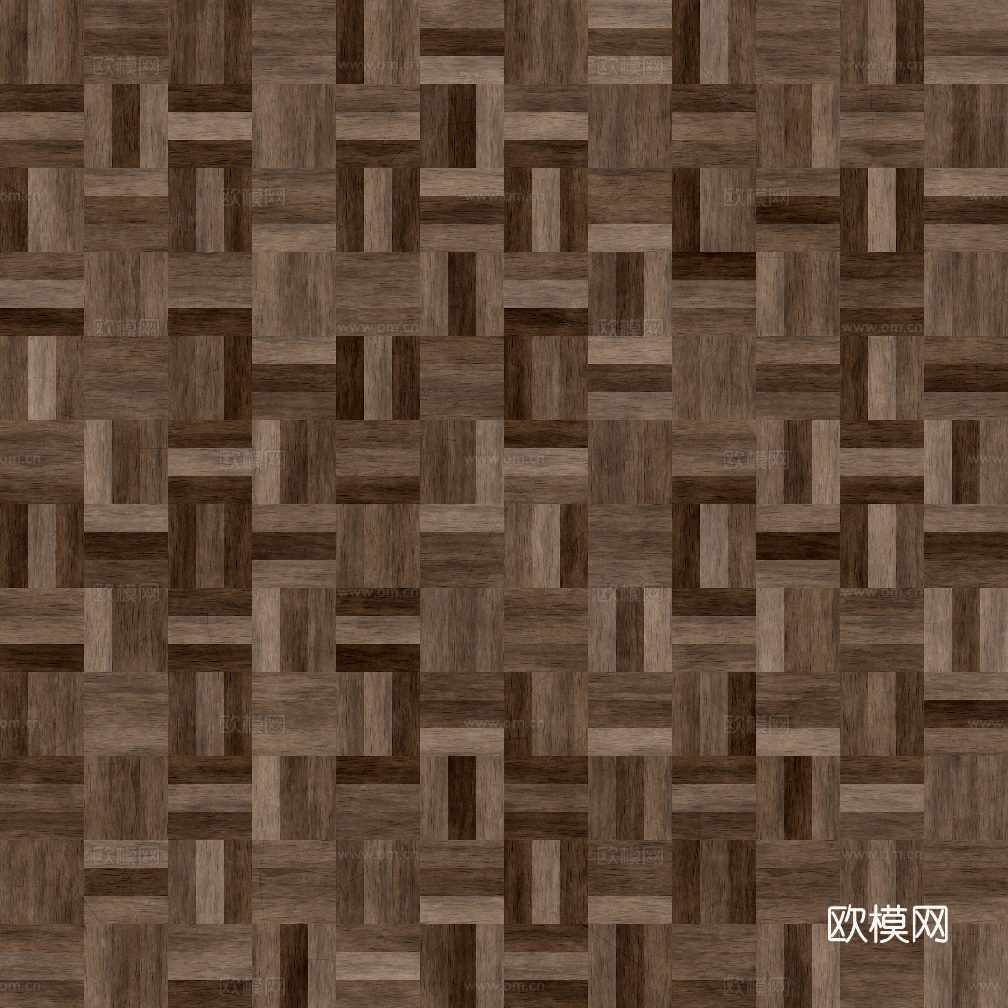 无缝木地板田字铺 PBR贴图 2k