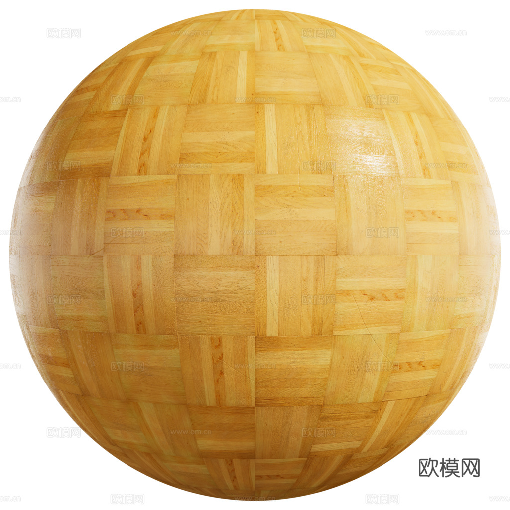 无缝木地板田字铺 PBR贴图 2k