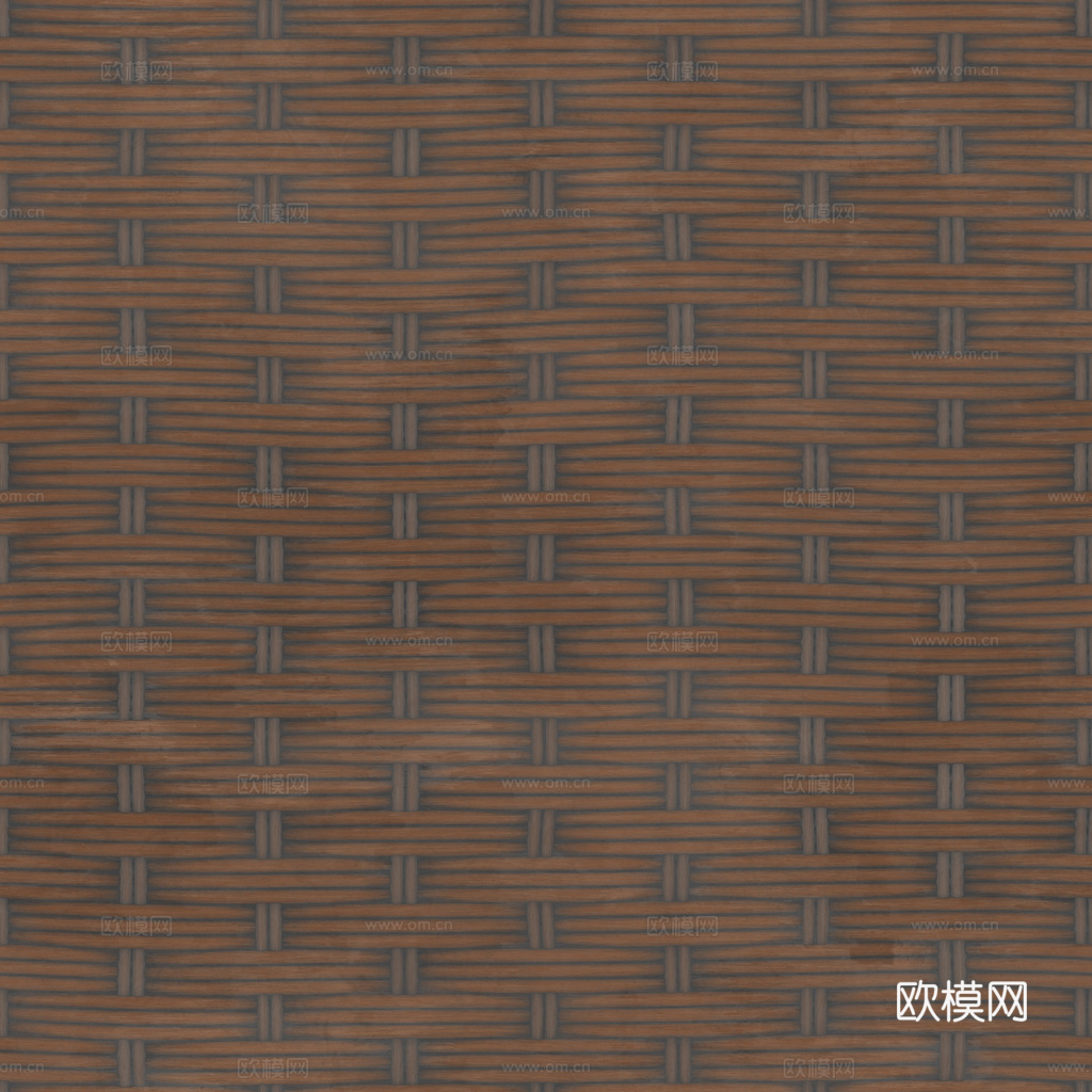 藤编竹编编织品 PBR材质贴图 1k