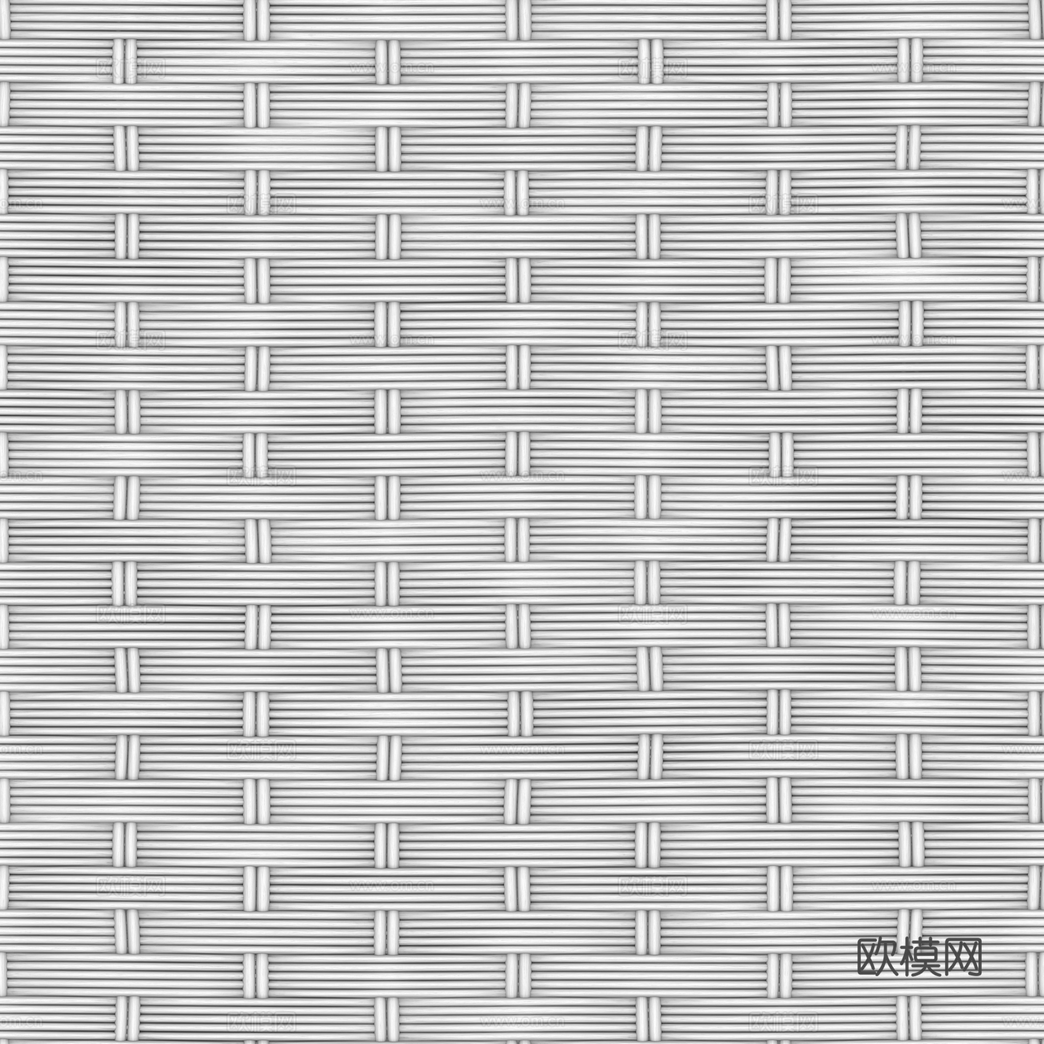 藤编竹编编织品 PBR材质贴图 2k