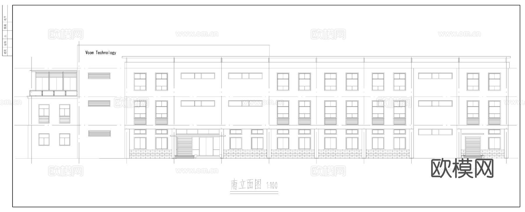 厂房建筑施工图cad施工图