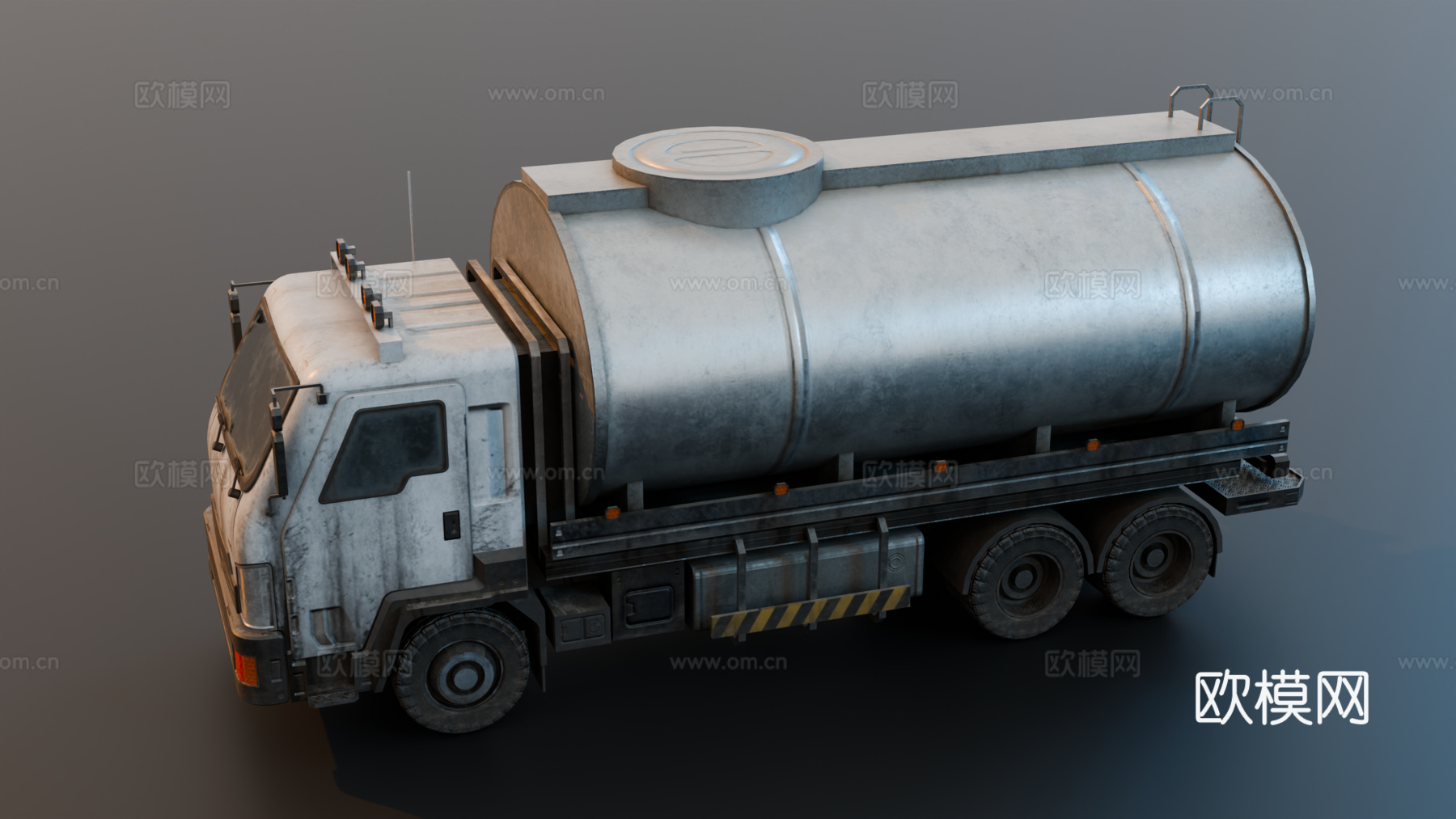 油罐车 油罐货车 罐车 工程车辆su模型