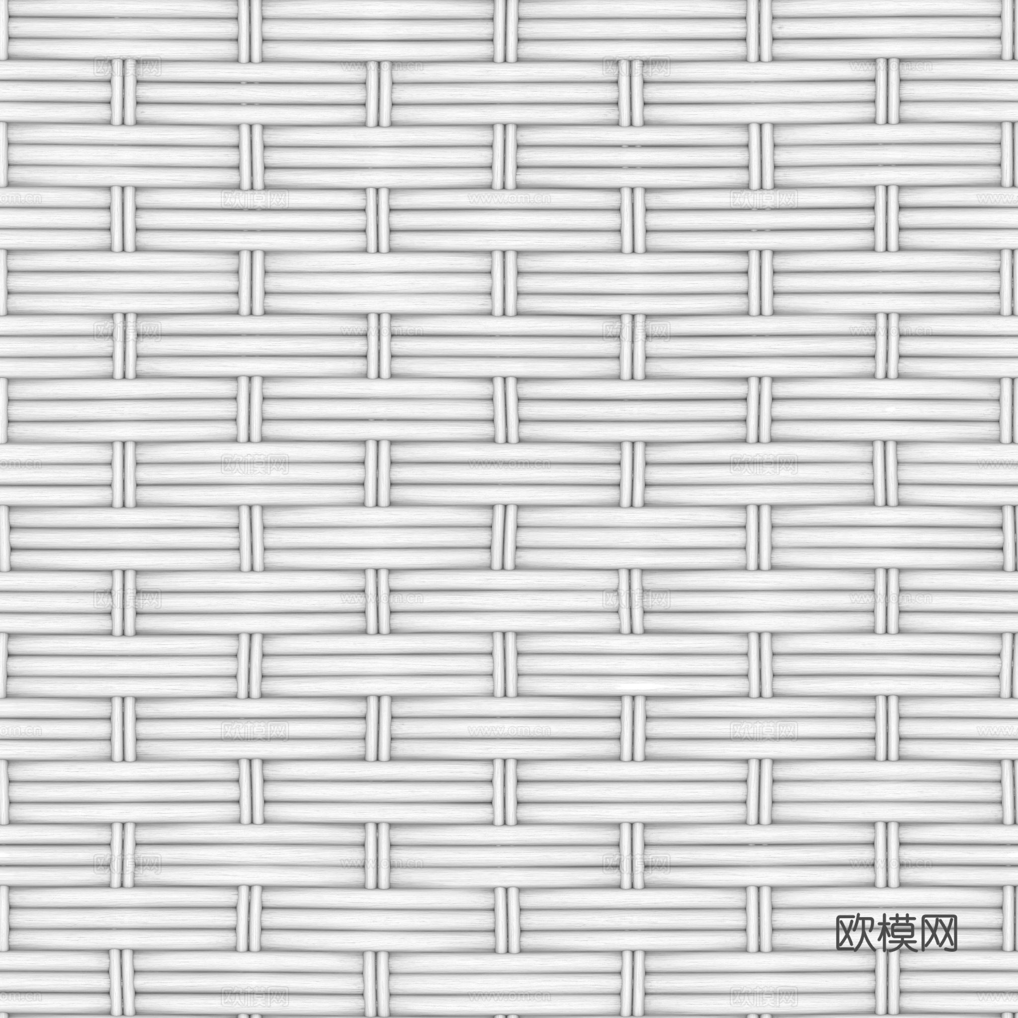藤编竹编编织品 PBR材质贴图 2k