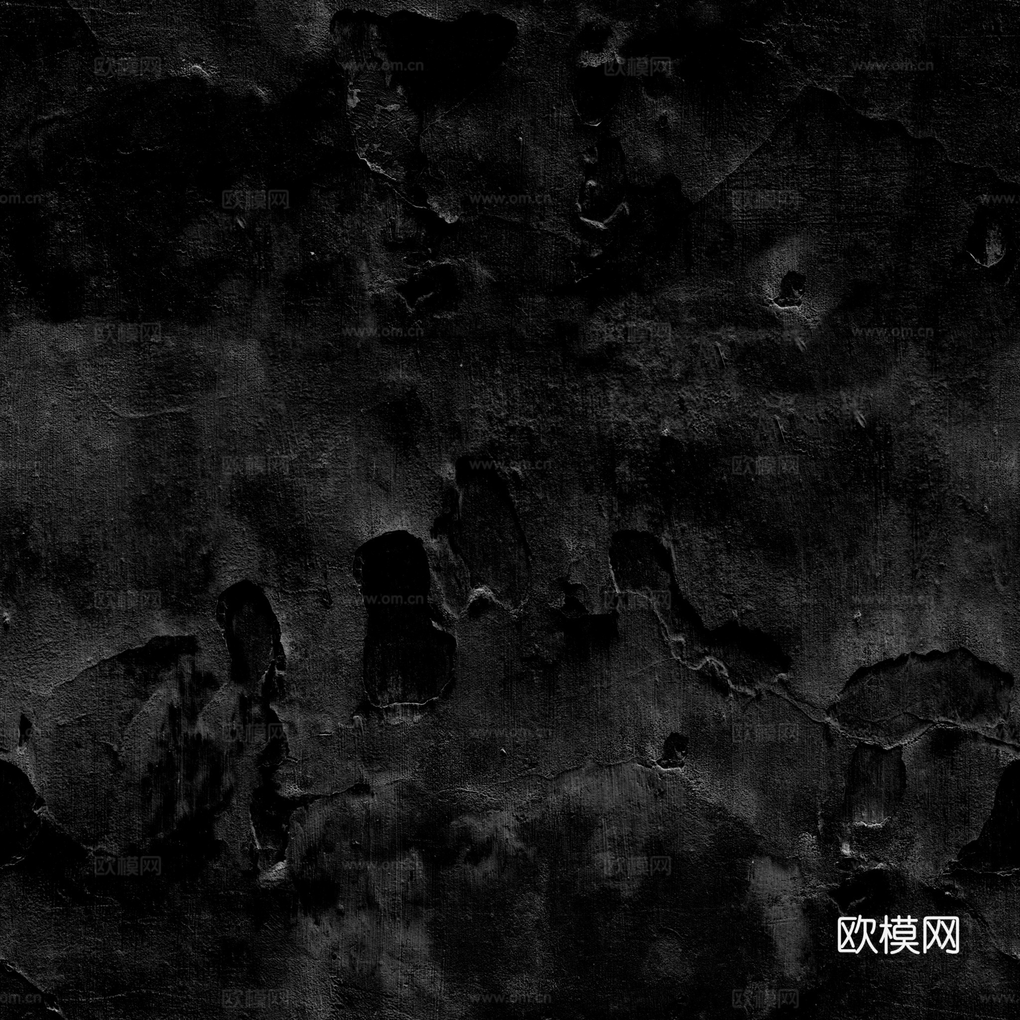 粗糙破旧水泥墙户外墙 PBR贴图 2k