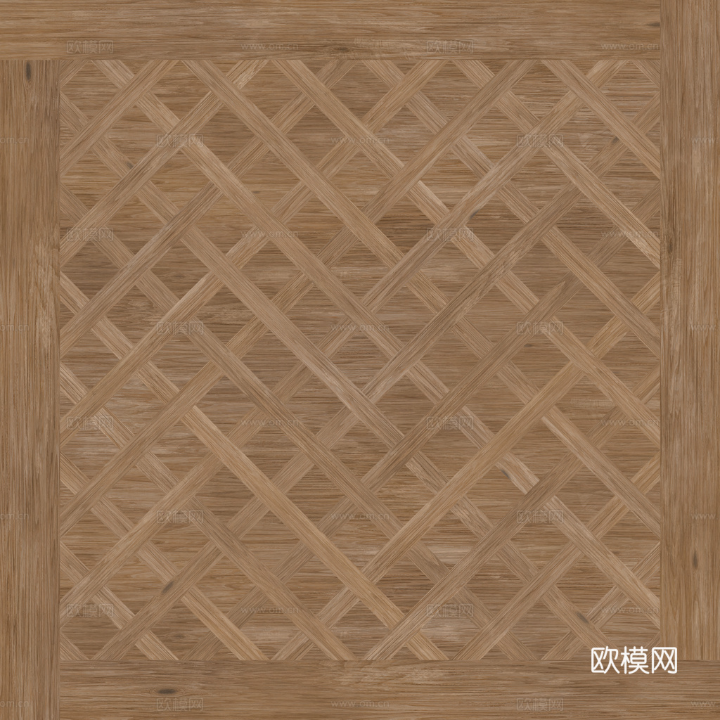 无缝拼花木地板 PBR贴图 1k