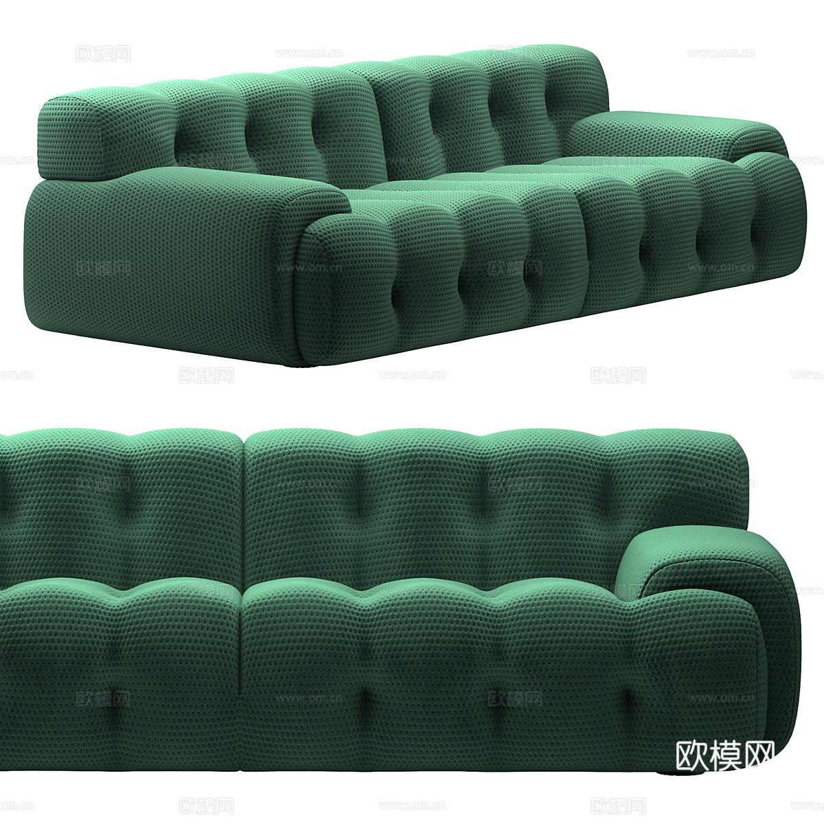 Roche Bobois   现代三人沙发 罗奇堡沙发su模型