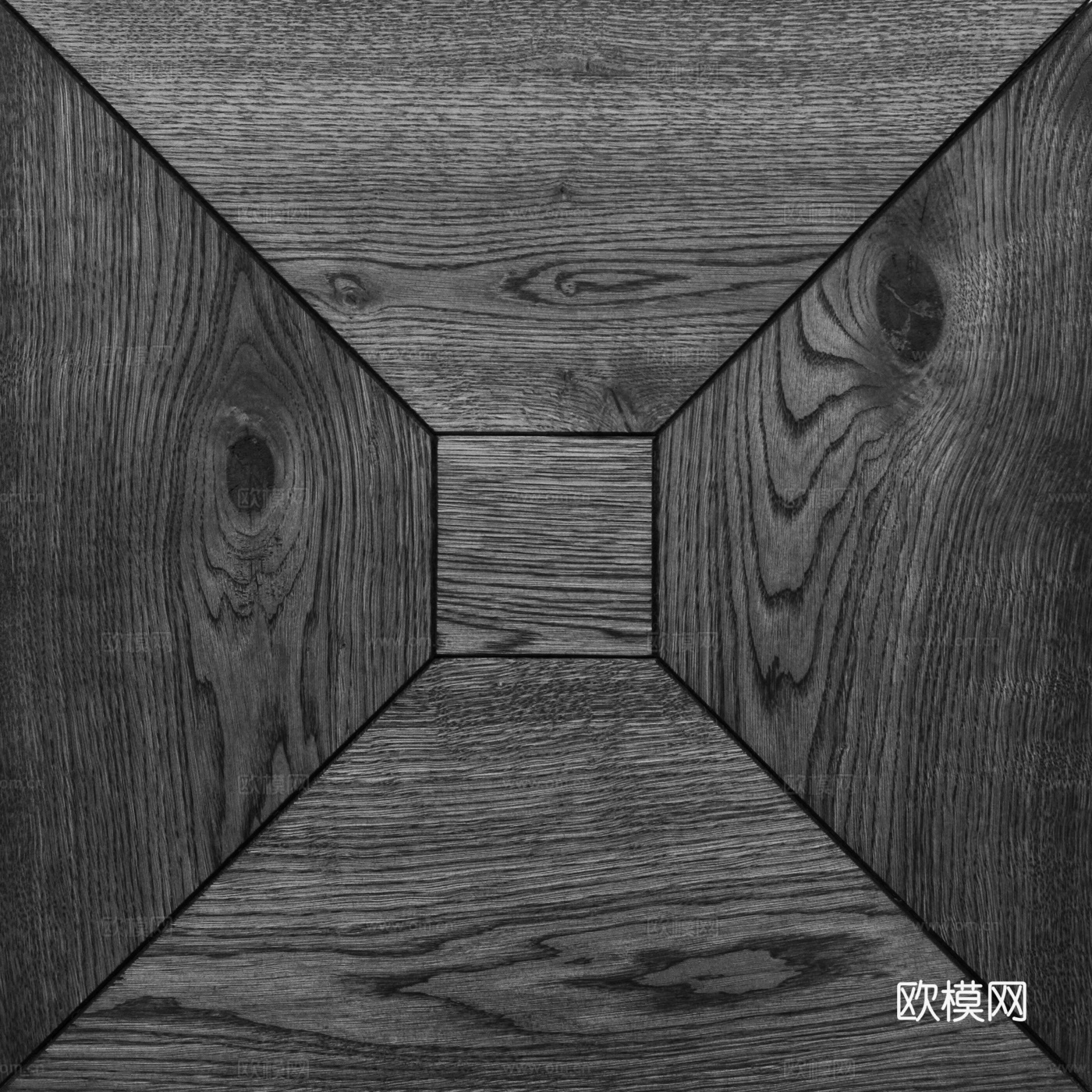 无缝老旧拼花木地板 PBR贴图 2k