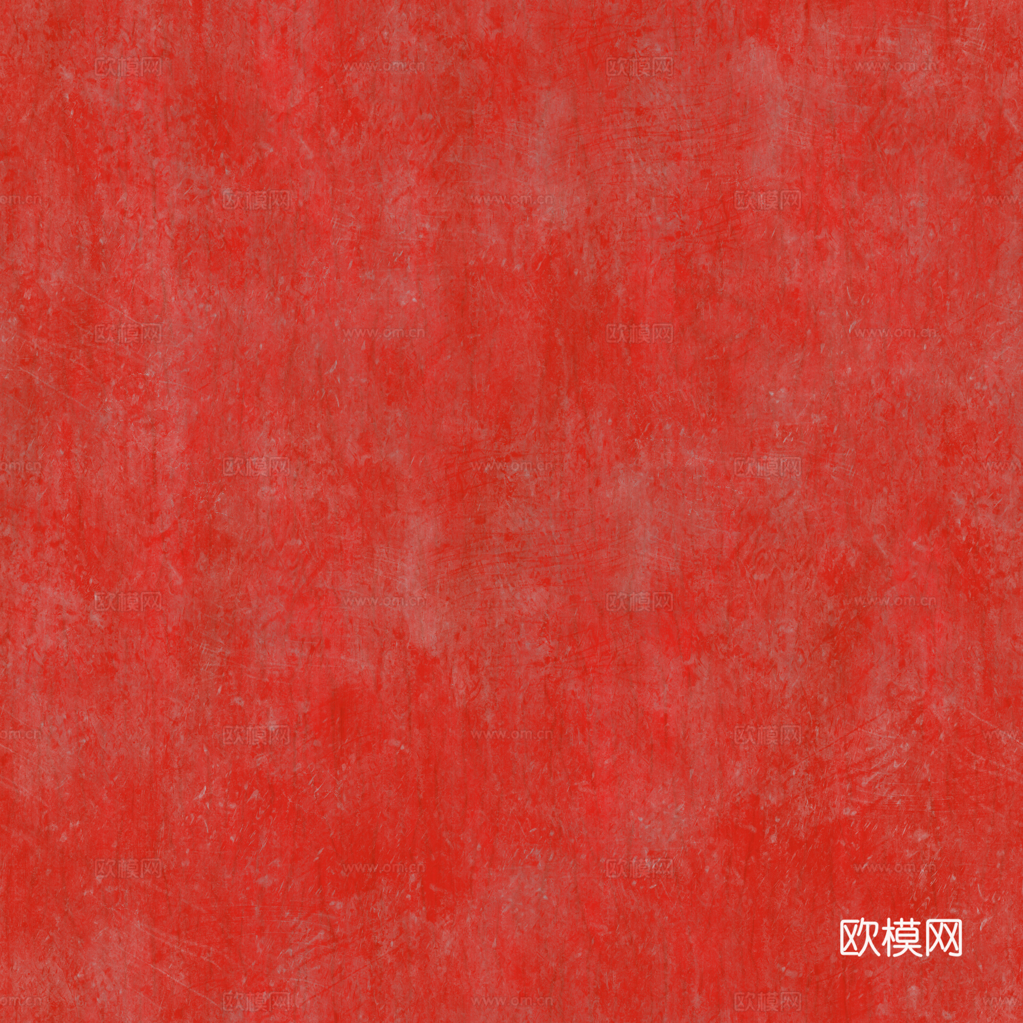 红色粗糙墙漆艺术漆肌理漆 PBR贴图 2k