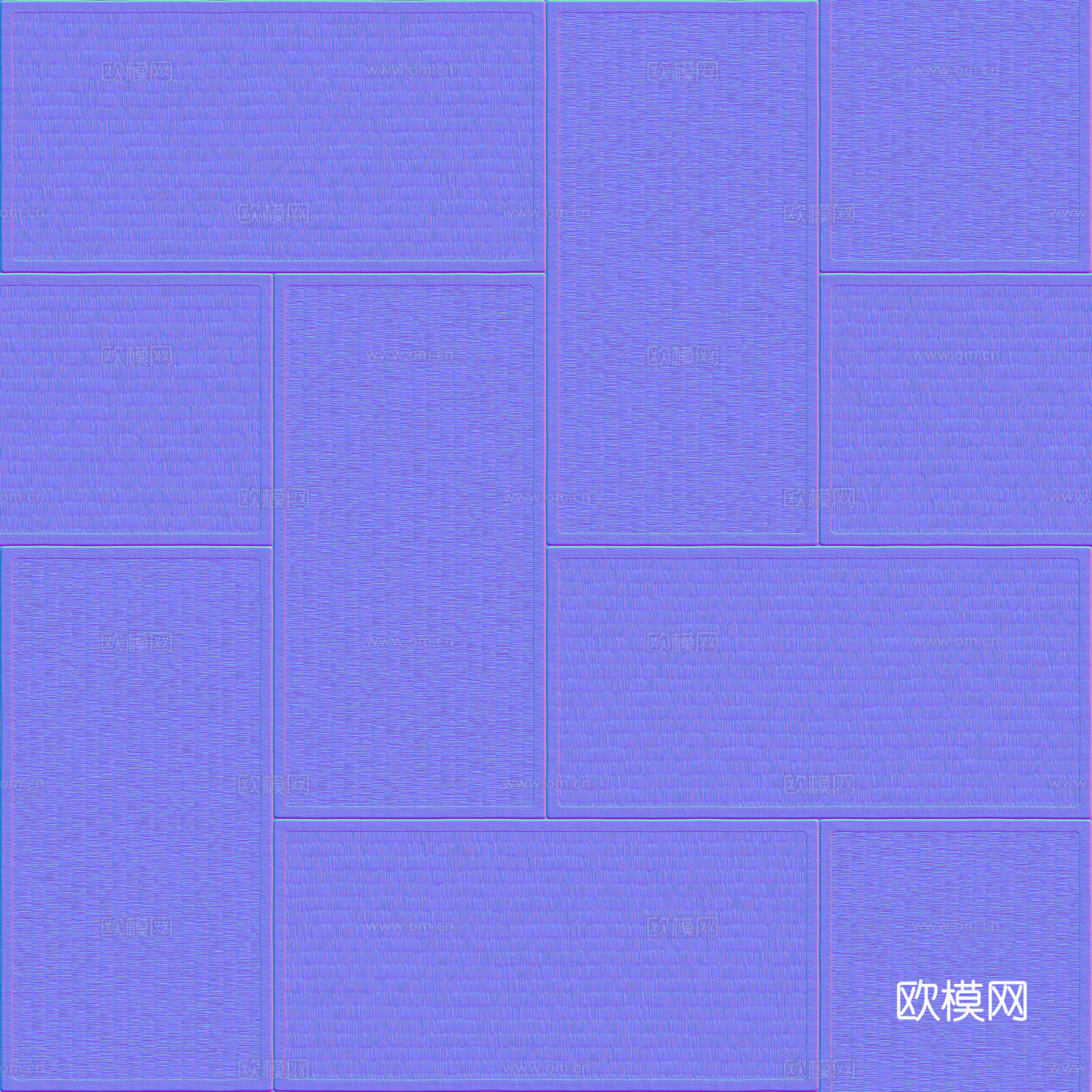 榻榻米竹席竹编 PBR贴图 2k