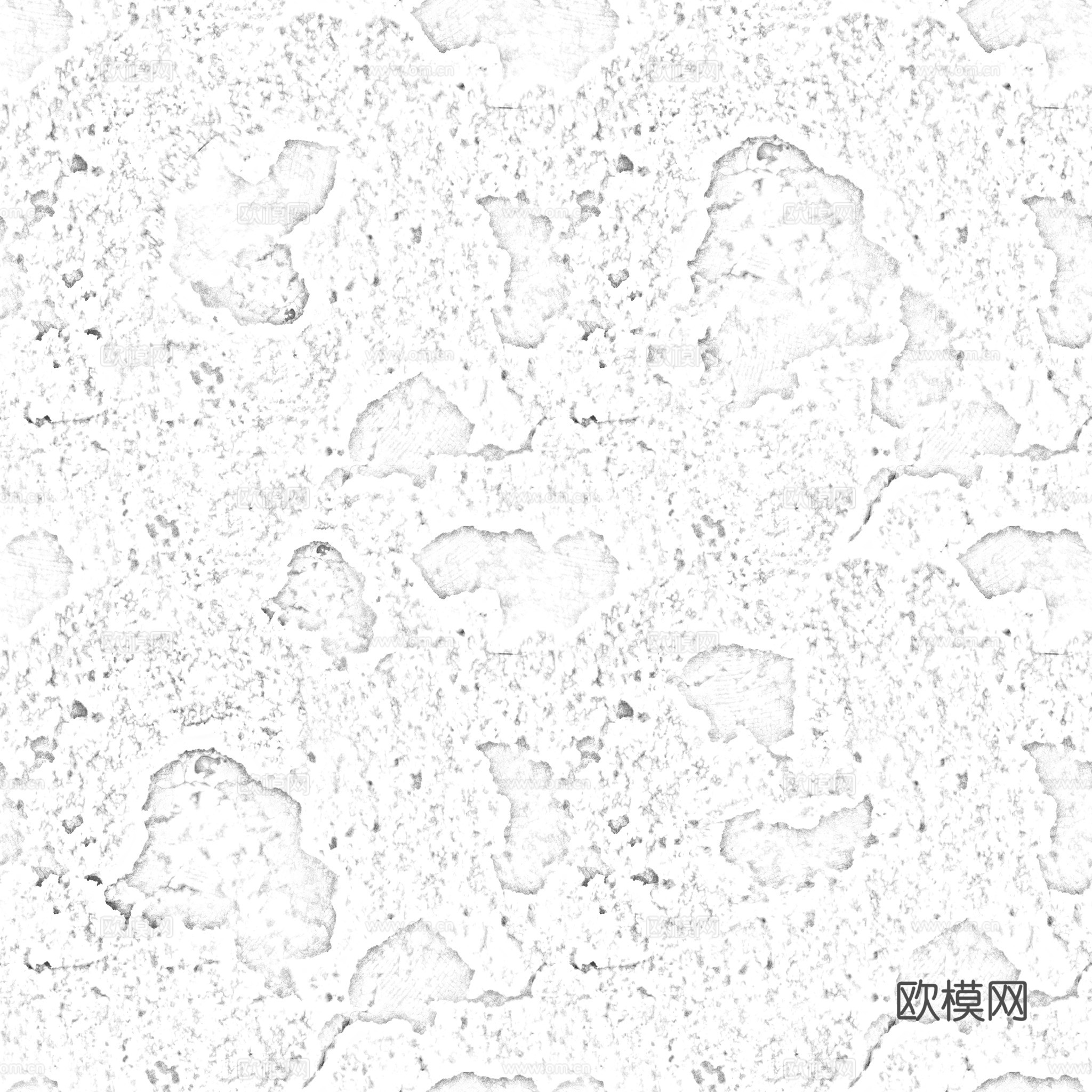 破旧水泥墙户外墙 PBR贴图 2k