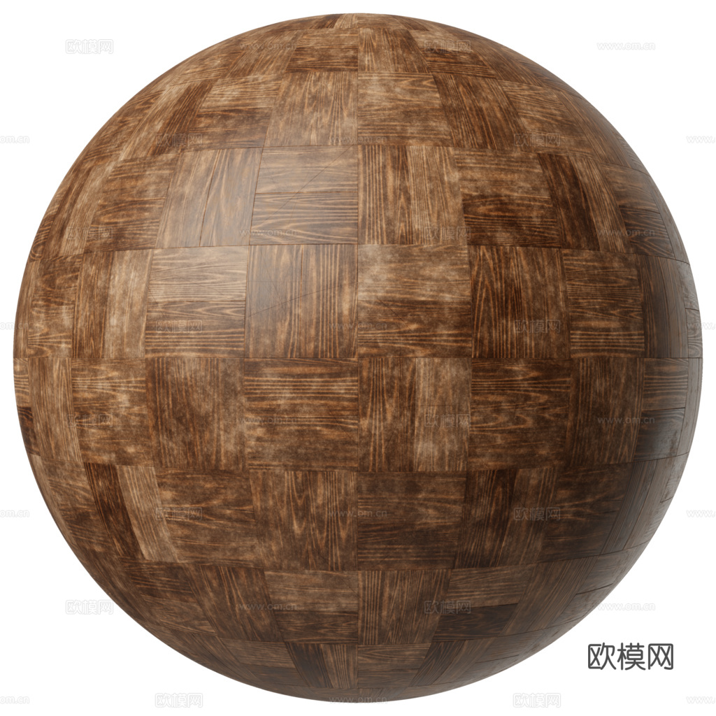 无缝木地板 PBR贴图 2k