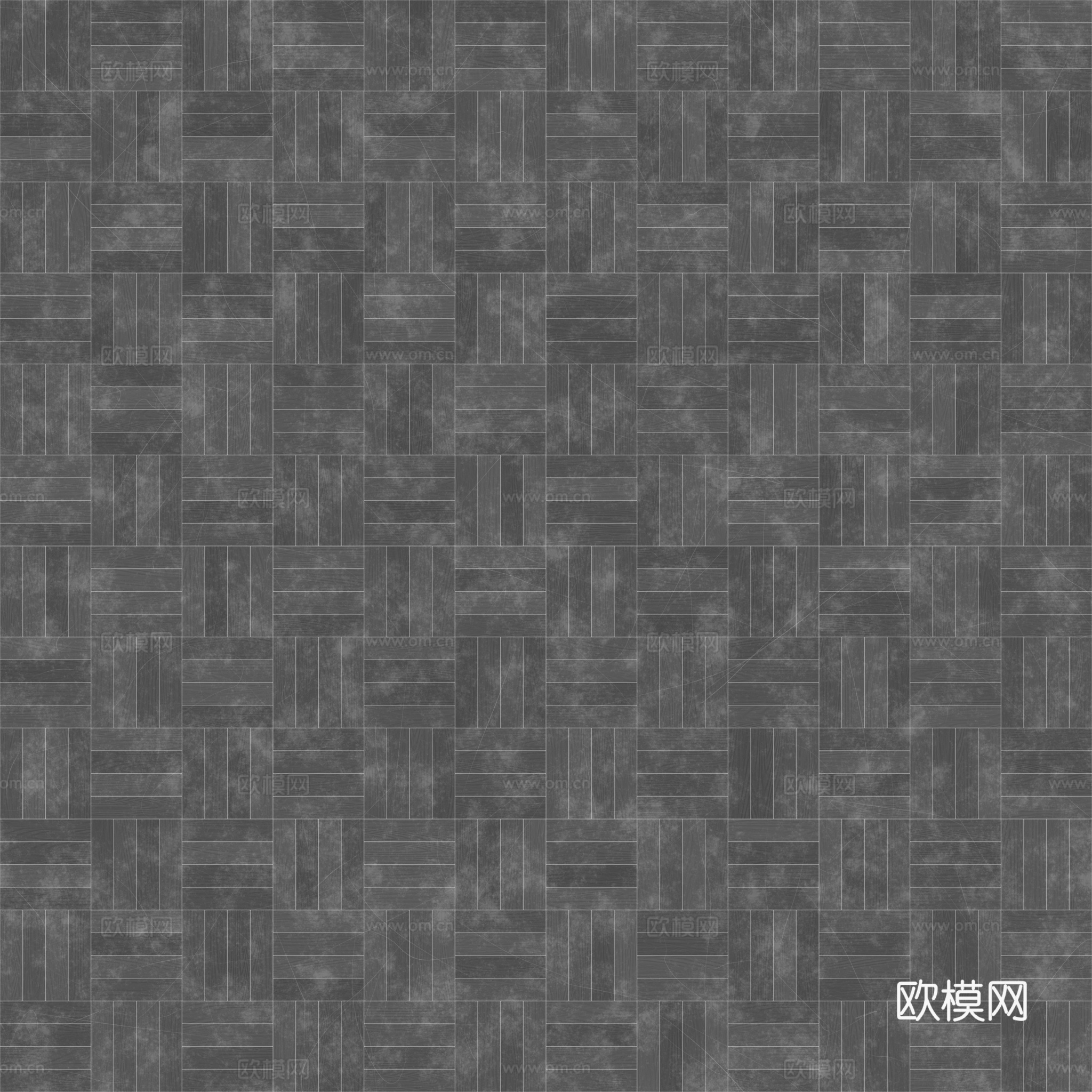 无缝木地板田字铺 PBR贴图 2k