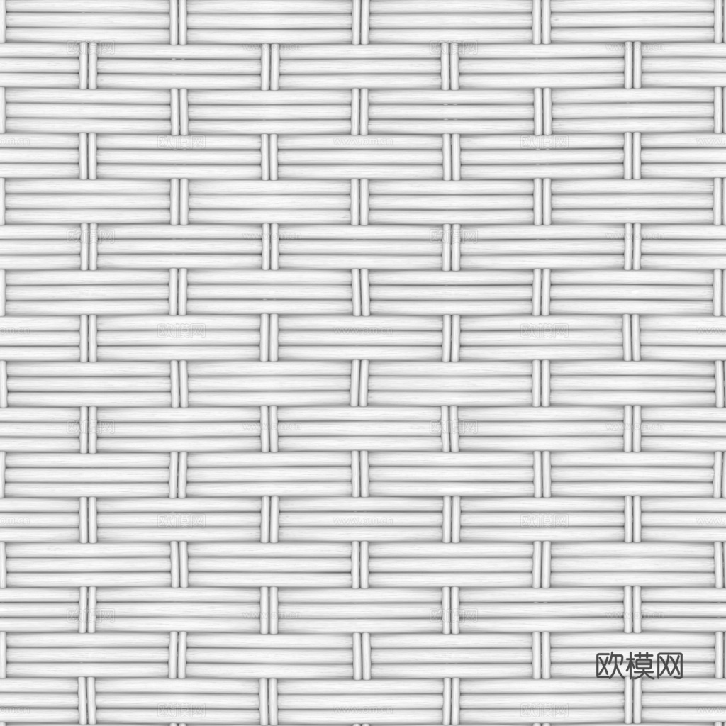 藤编竹编编织品 PBR材质贴图 1k