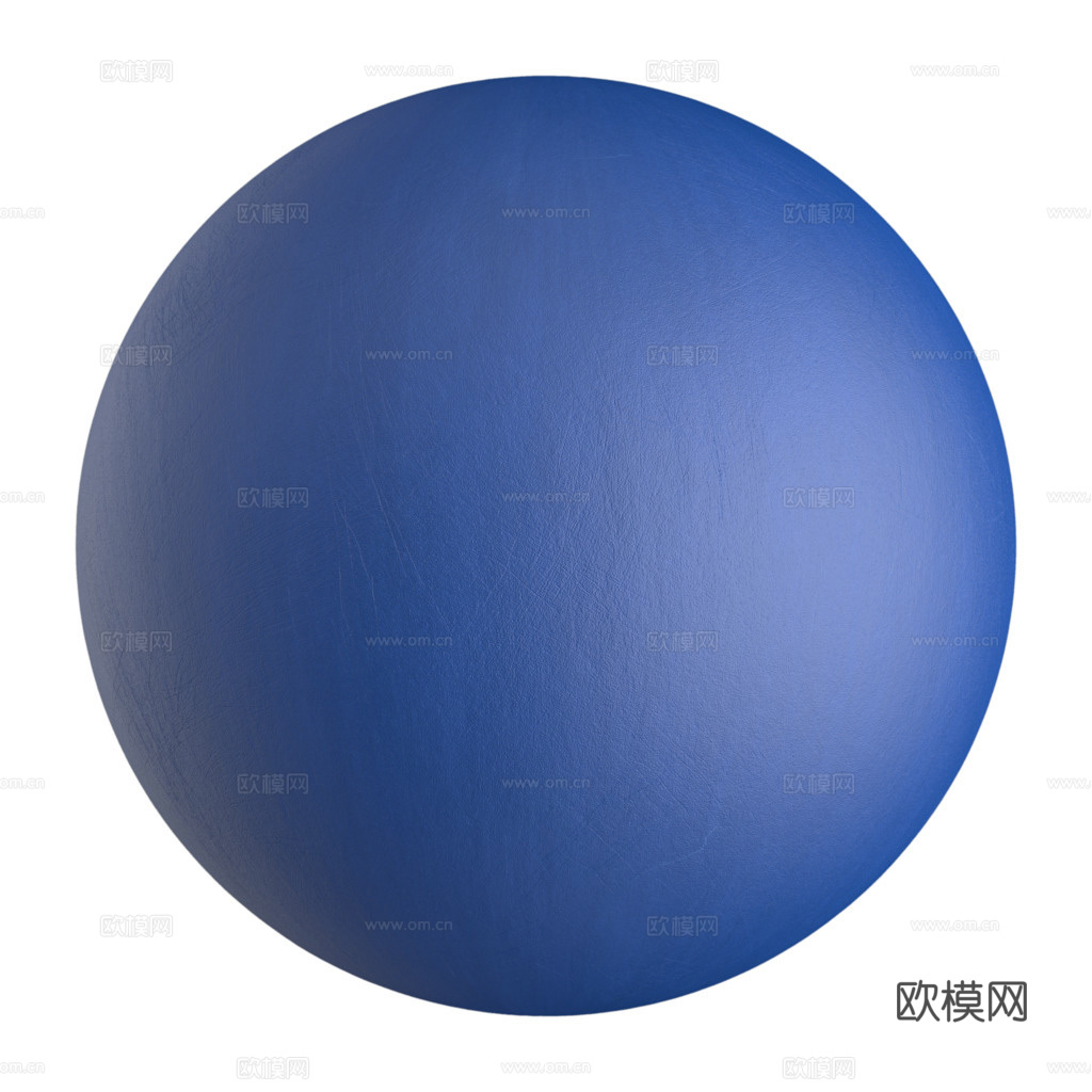 蓝色墙漆艺术漆肌理漆 PBR贴图 1k