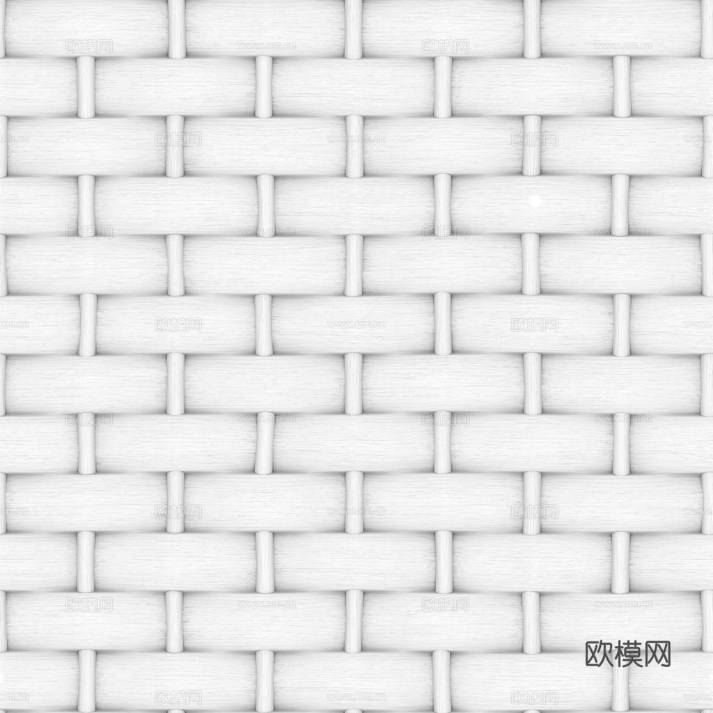 藤编竹编编织品 PBR材质贴图 1k