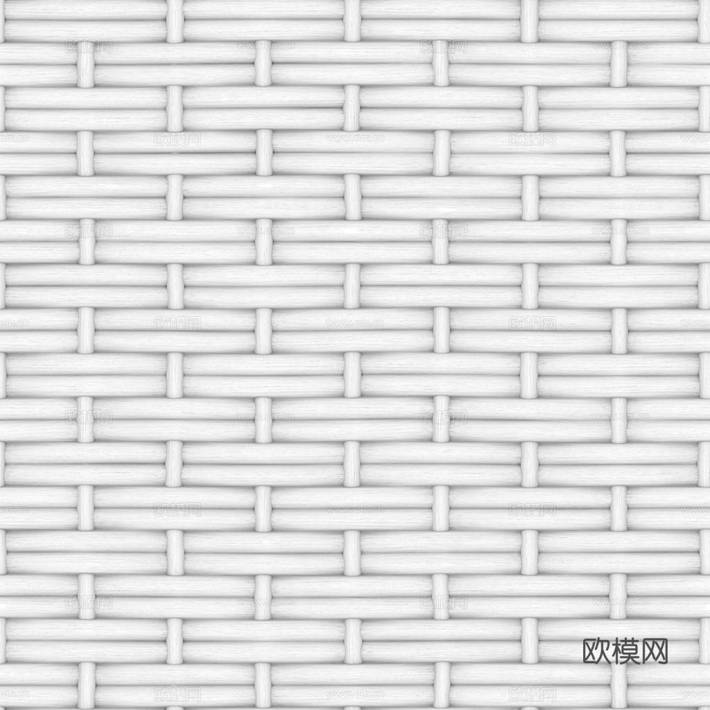 藤编竹编编织品 PBR材质贴图 1k