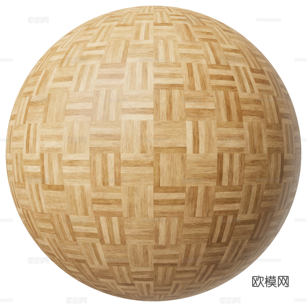 无缝木地板田字铺 PBR贴图 2k