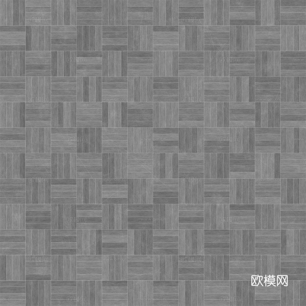 无缝木地板田字铺 PBR贴图 1k