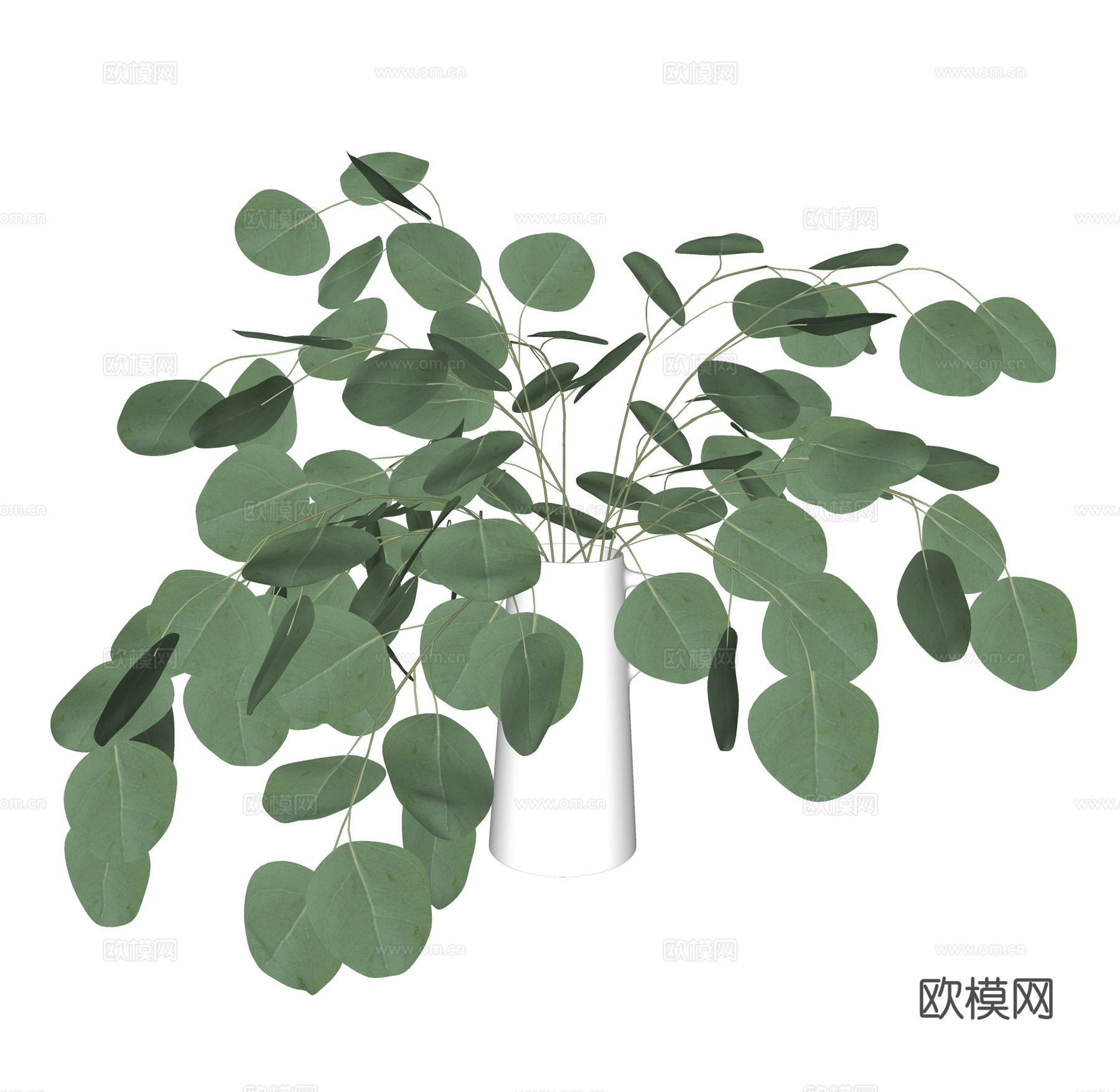 现代盆栽 植物花草 盆栽盆景 观赏植物su模型