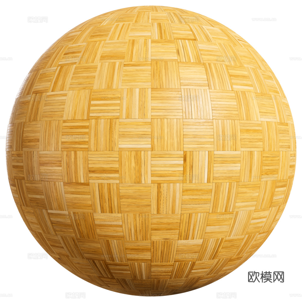 无缝木地板田字铺 PBR贴图 2k