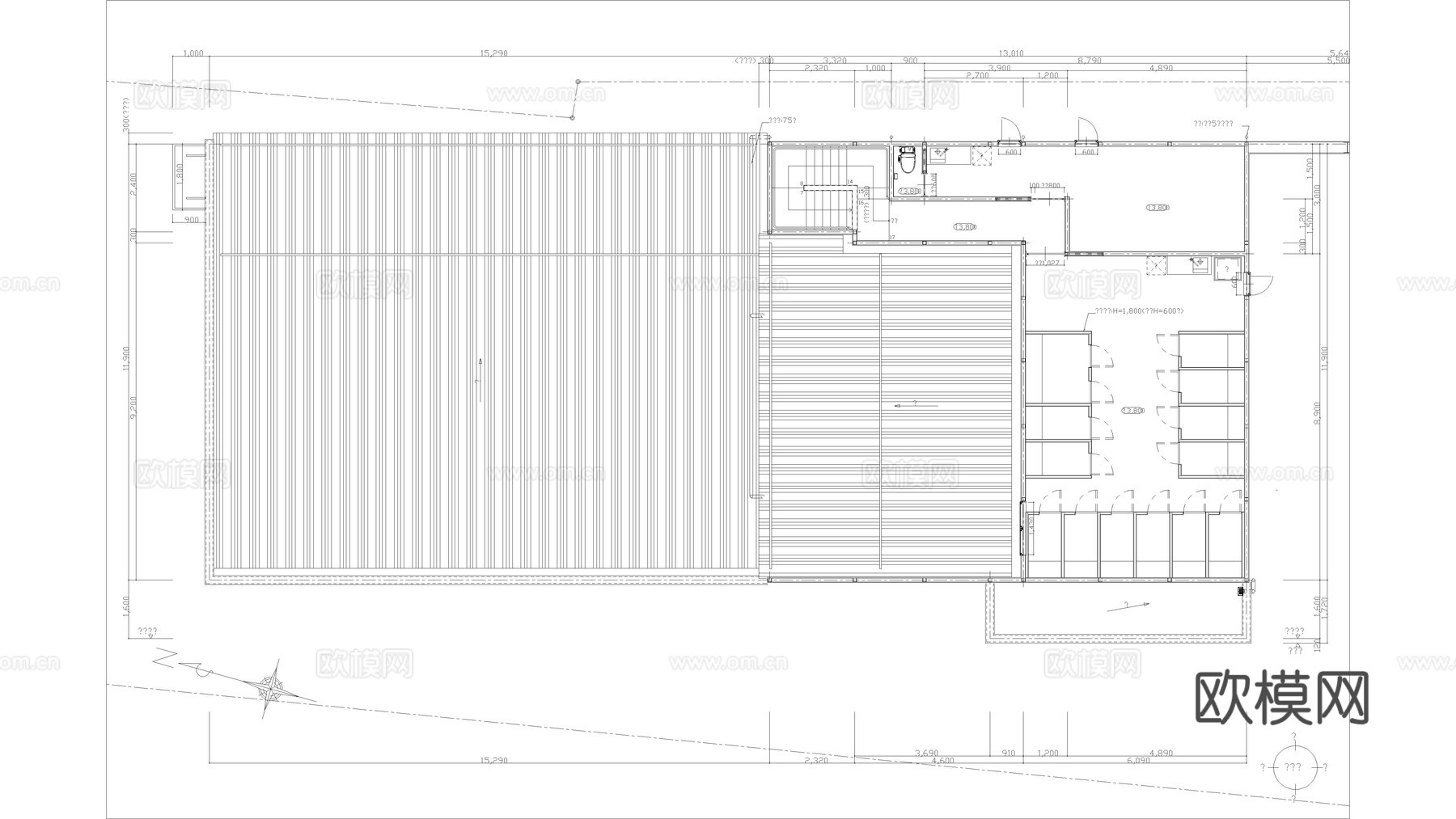 牙科诊所建筑图纸cad施工图