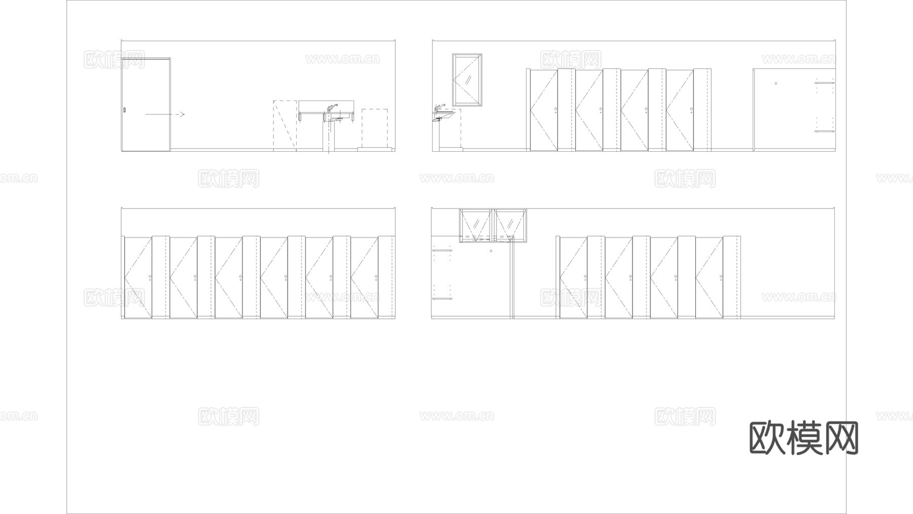 牙科诊所建筑图纸cad施工图