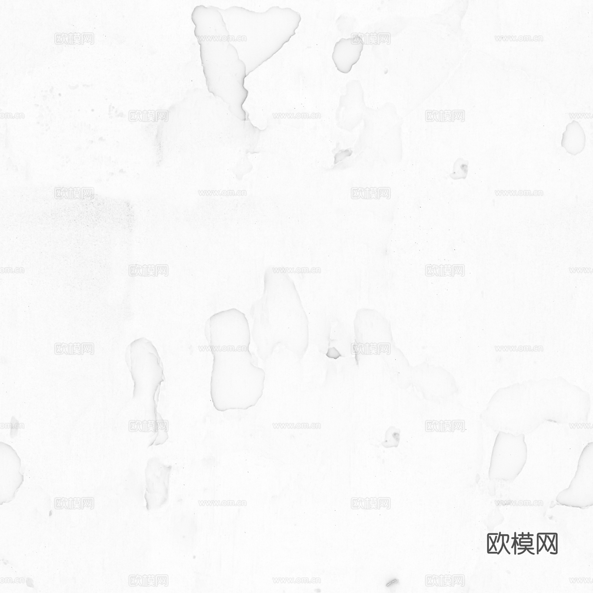 粗糙破旧水泥墙户外墙 PBR贴图 2k