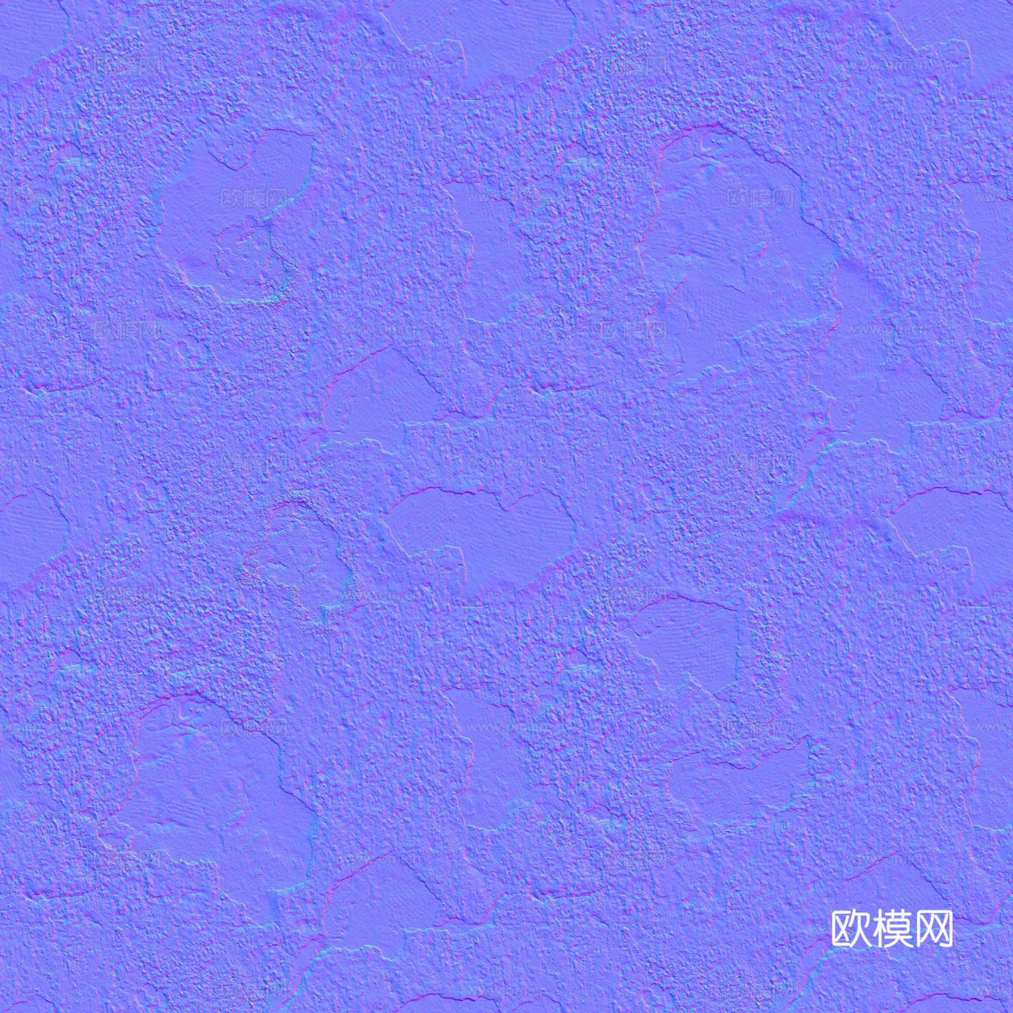 破旧水泥墙户外墙 PBR贴图 2k