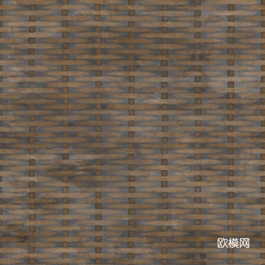 藤编竹编编织品 PBR材质贴图 1k