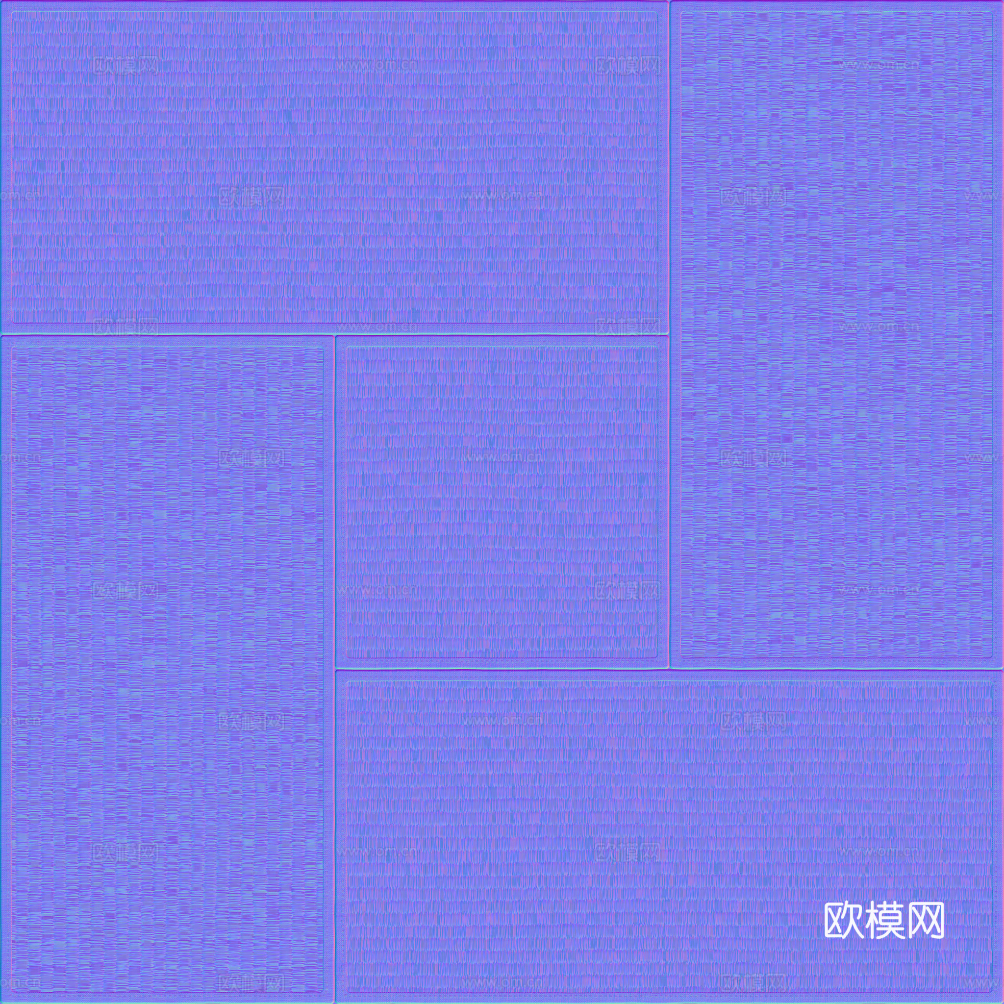 榻榻米竹席竹编 PBR贴图 2k