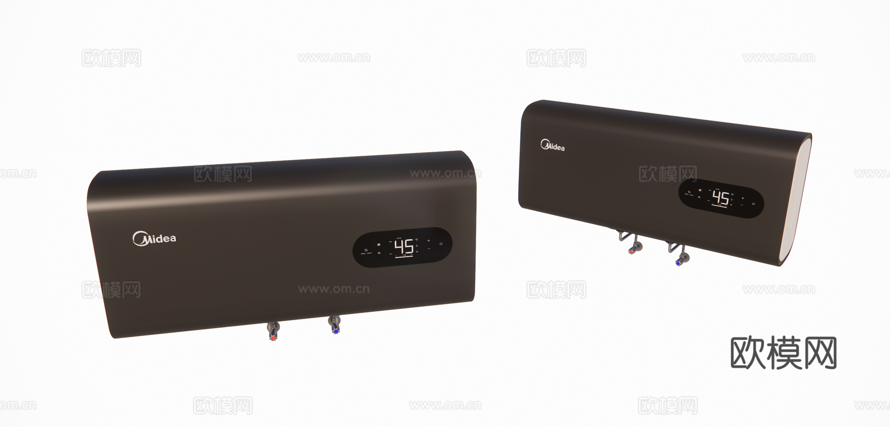 家电 热水器su模型