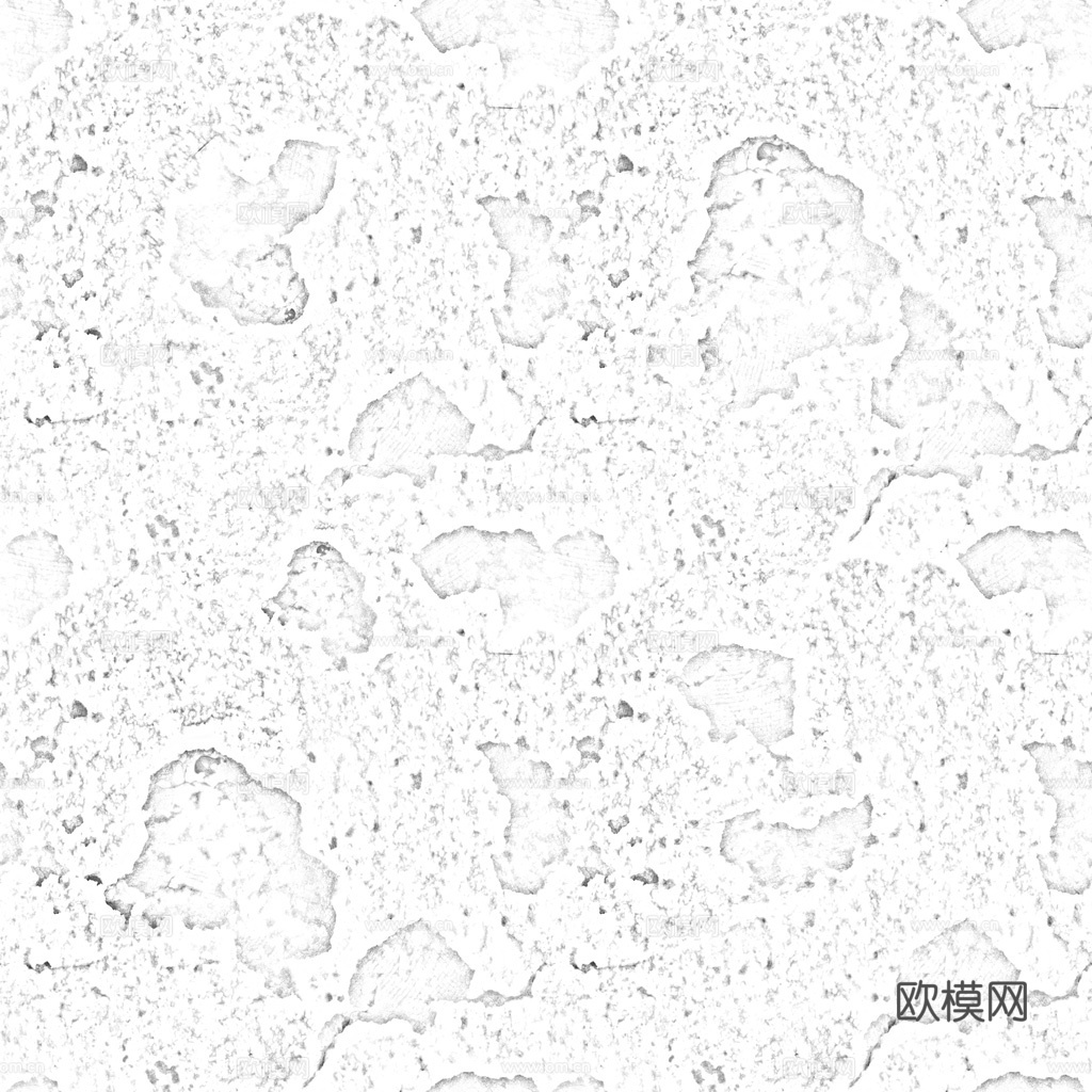 破旧水泥墙户外墙 PBR贴图 1k