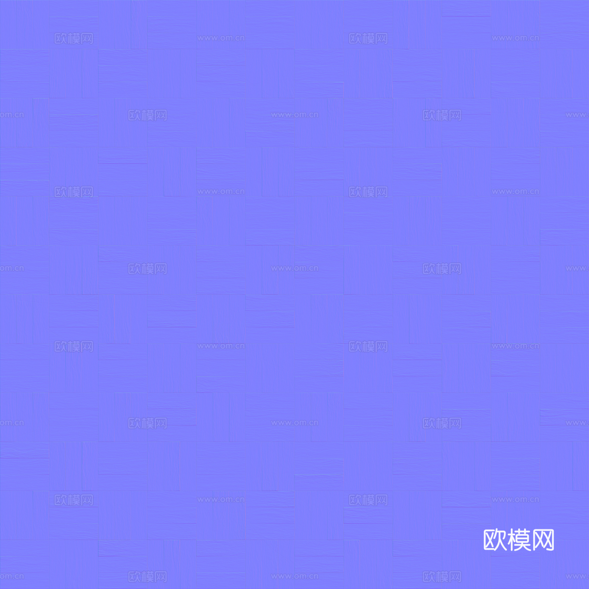 无缝拼花木地板 PBR贴图 2k