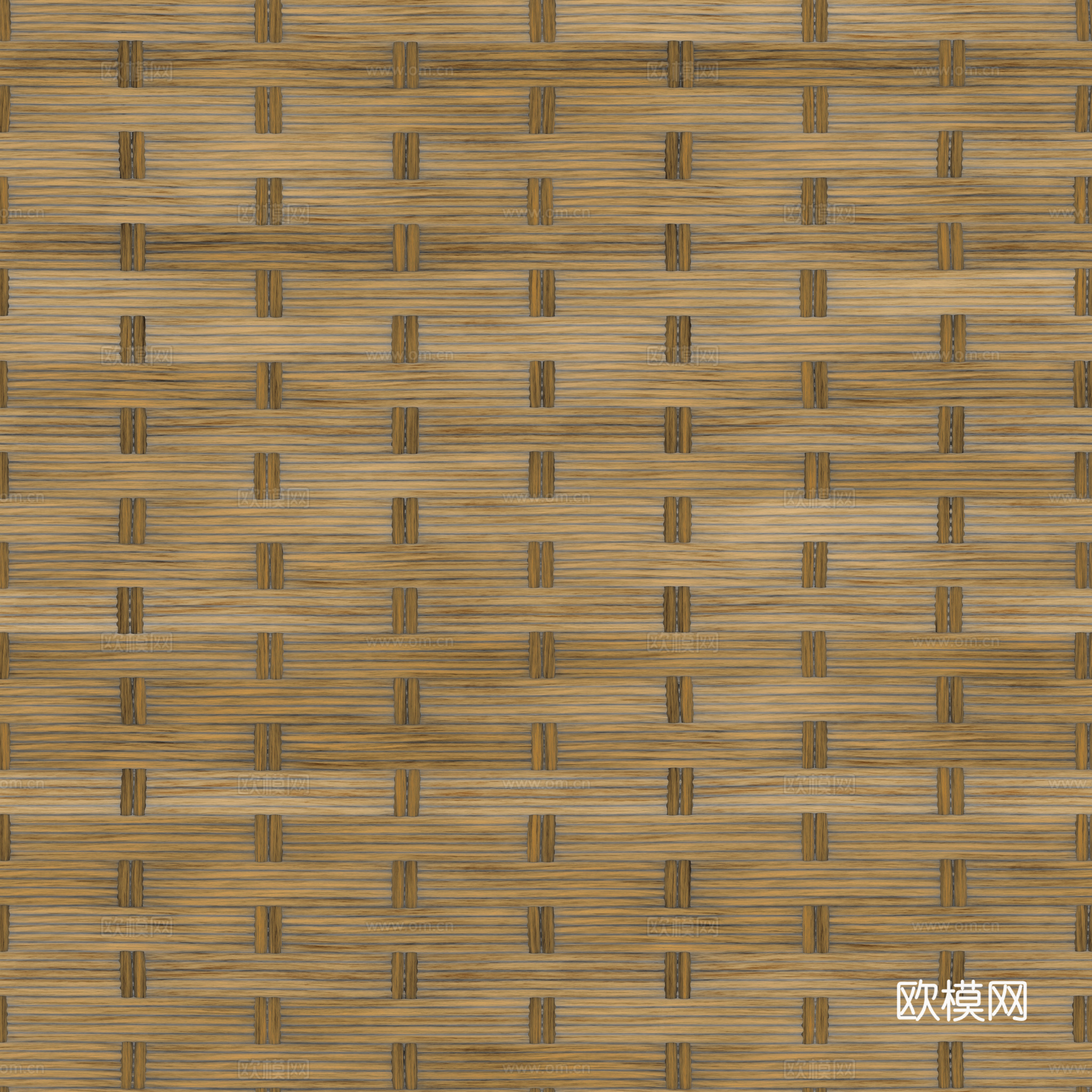 藤编竹编编织品 PBR材质贴图 2k