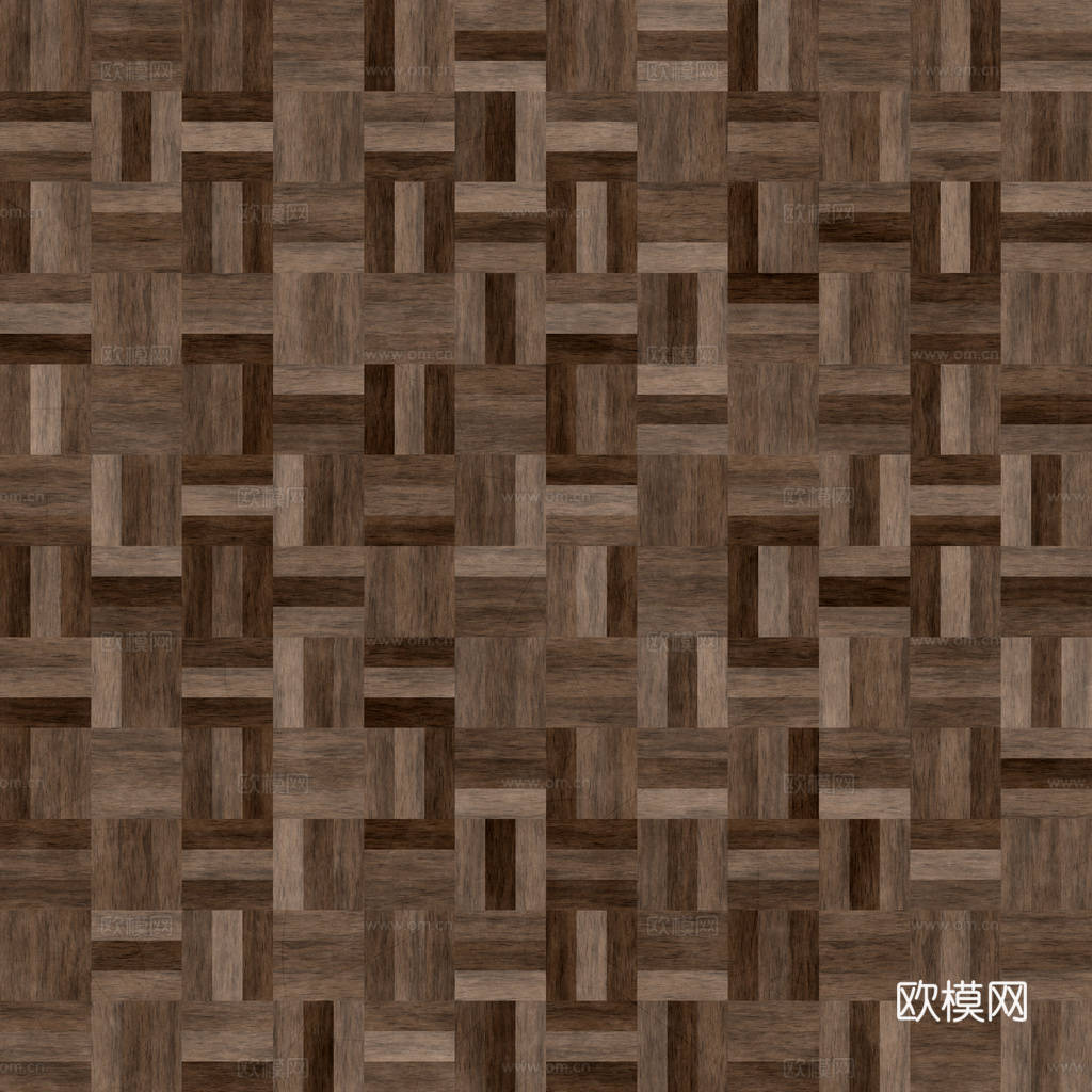 无缝木地板田字铺 PBR贴图 1k