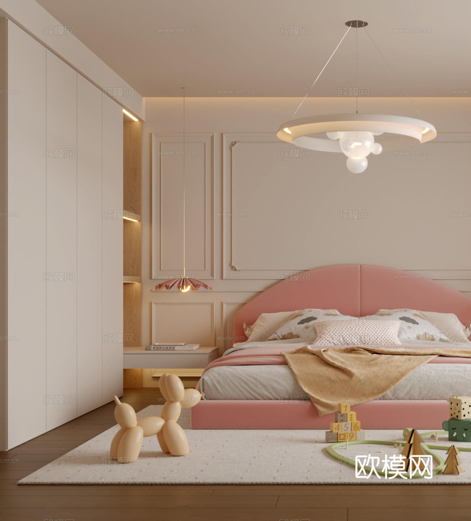 法氏女孩房3d模型下载（渲染图2）