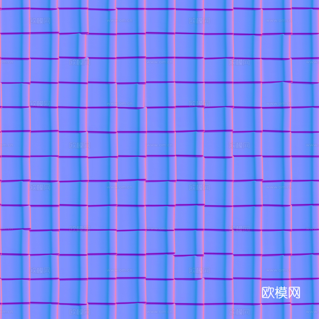 屋顶瓦片老旧陶土瓦西班牙瓦 PBR材质贴图 1k