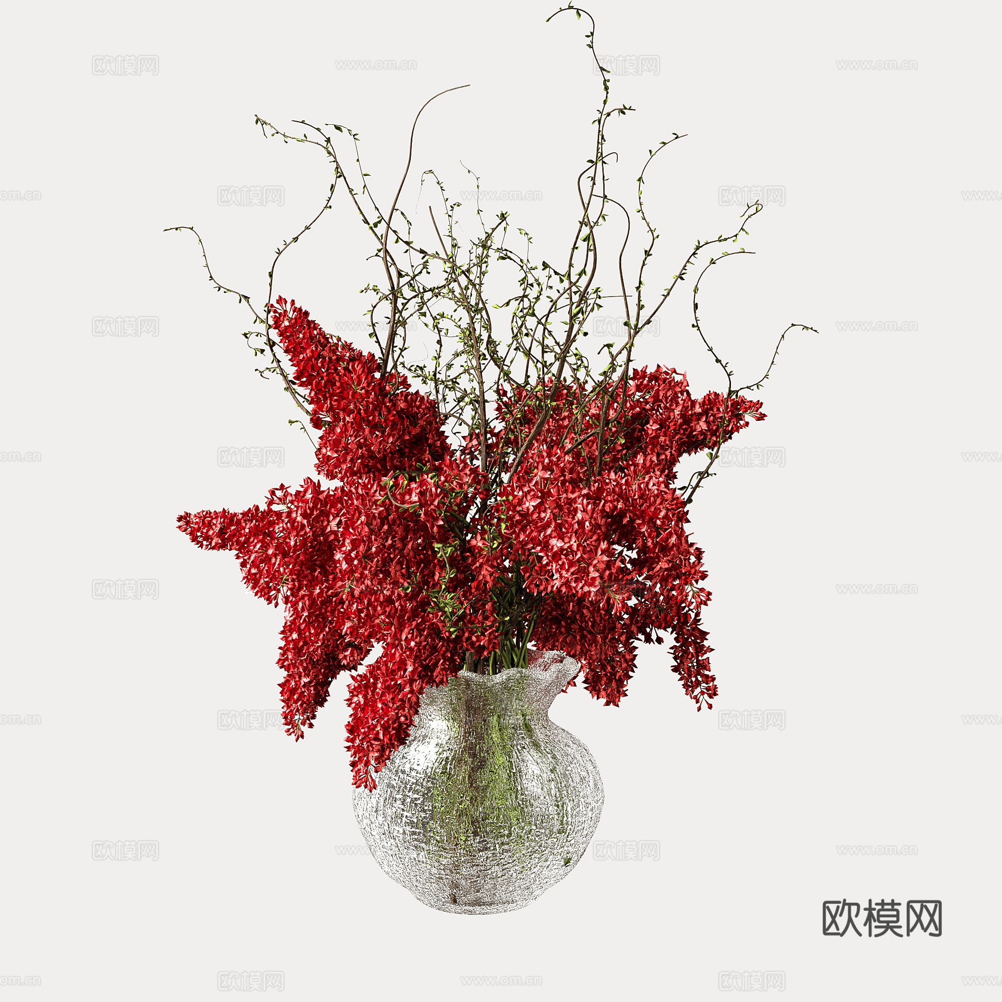 轻奢花艺植物su模型