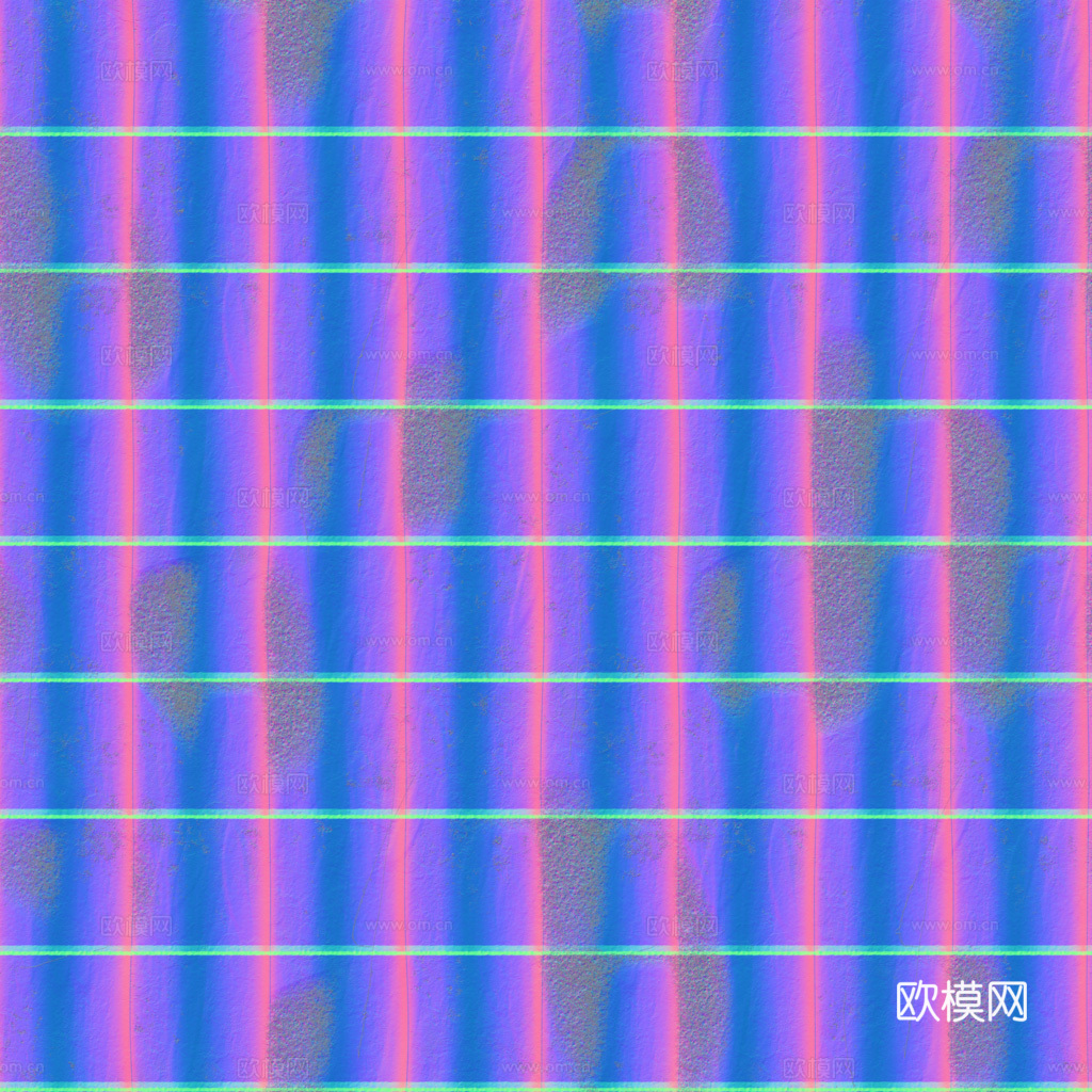 屋顶瓦片老旧陶土瓦西班牙瓦 PBR材质贴图 1k